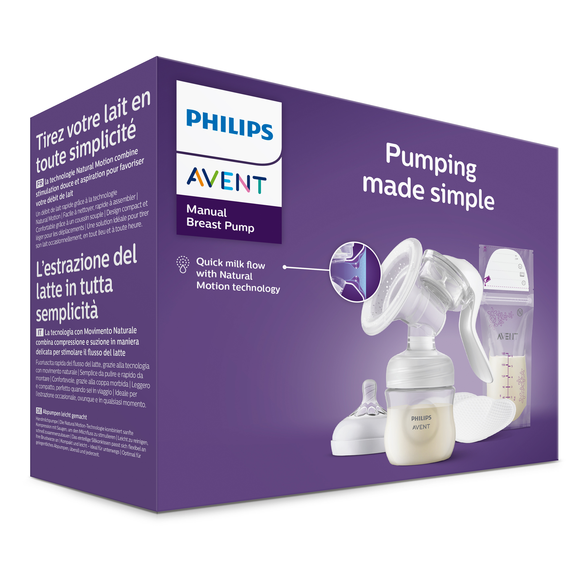 Milchpumpen, PHILIPS AVENT, Transparent – Produktansicht