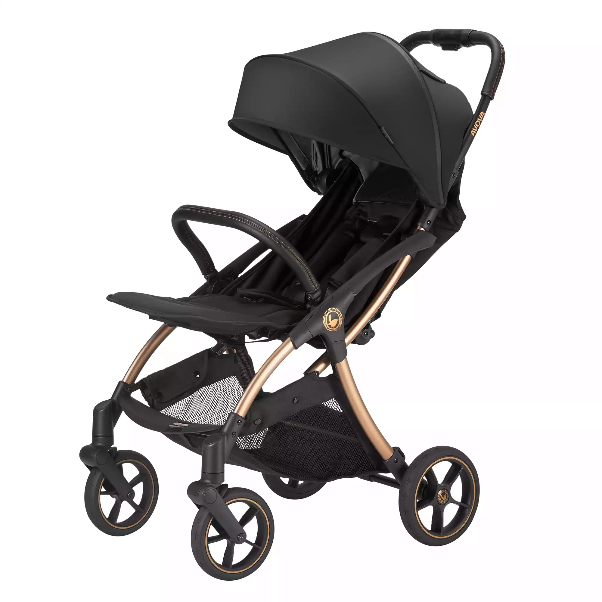 Reisebuggys, AVOVA, Schwarz – Besonderheit: mit innovativem Magnetschloss