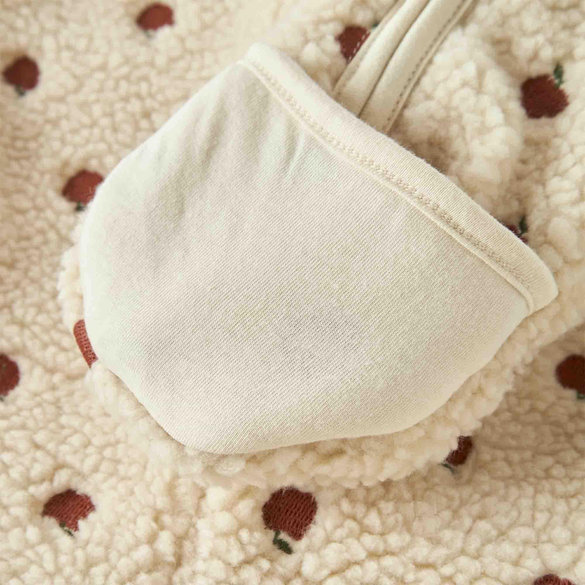 Fleece Overalls, Lil' Atelier, Beige – Produktansicht