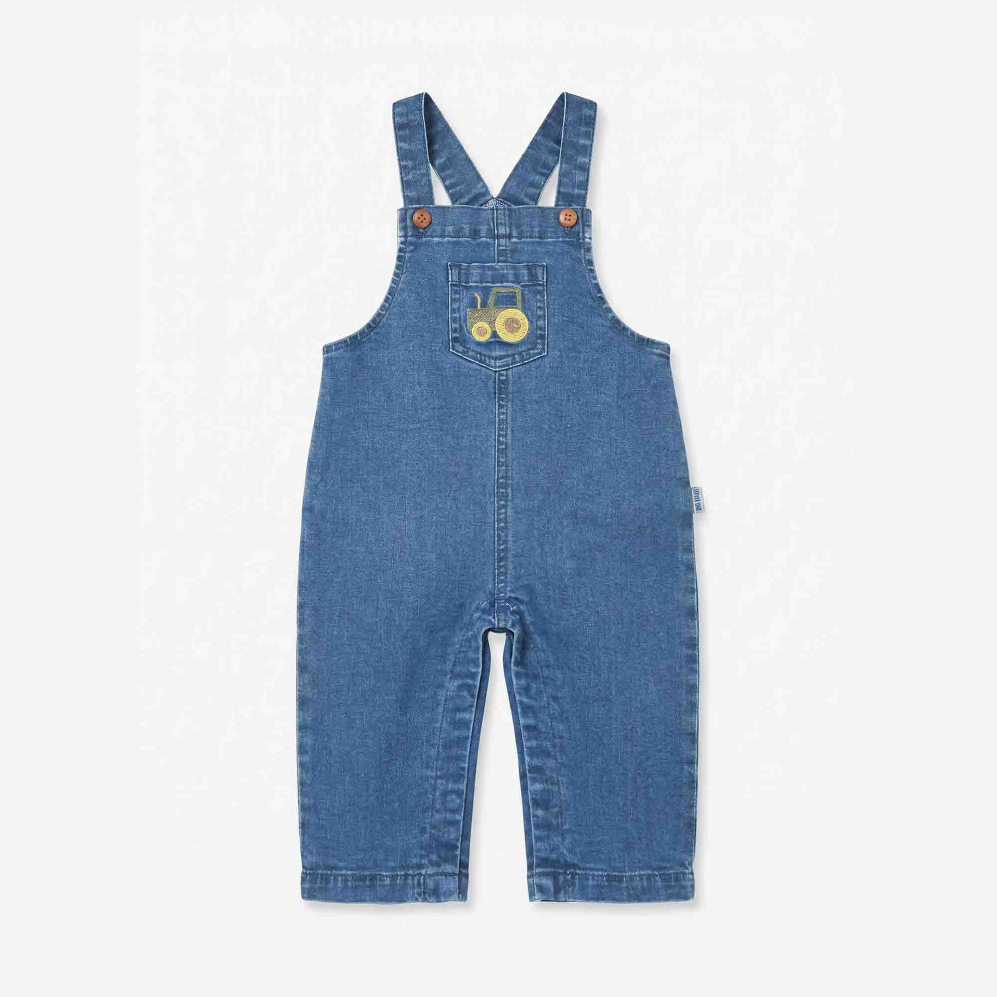 Latzhosen, LITTLE ONE, Blau – Besonderheit: Oeko-Tex Standard 100 zertifiziert (Zertifizierungsnummer 08.0.60350 HOHENSTEIN HTTI)