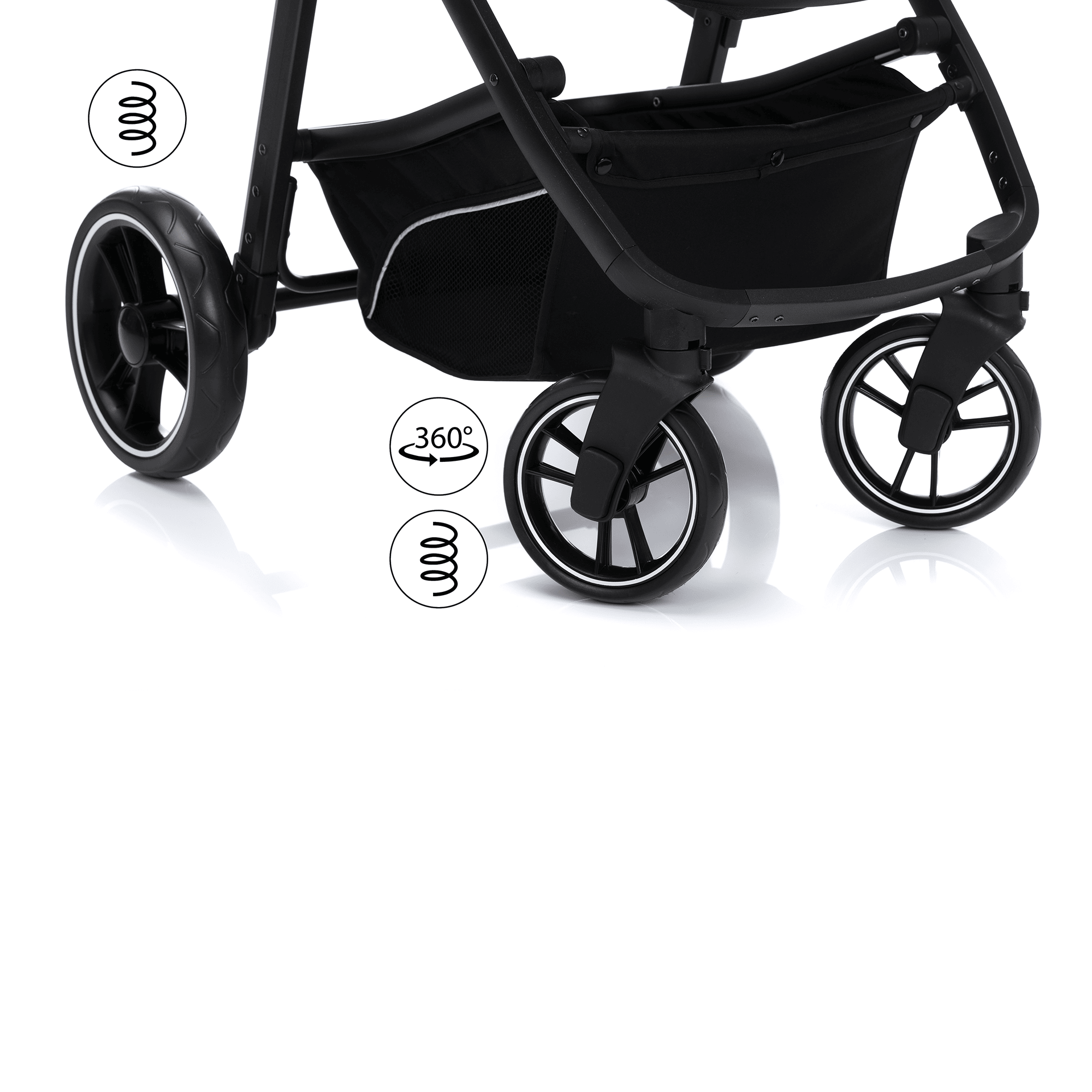 Kombi-Kinderwagen, LITTLE ONE, Grau – Produktansicht