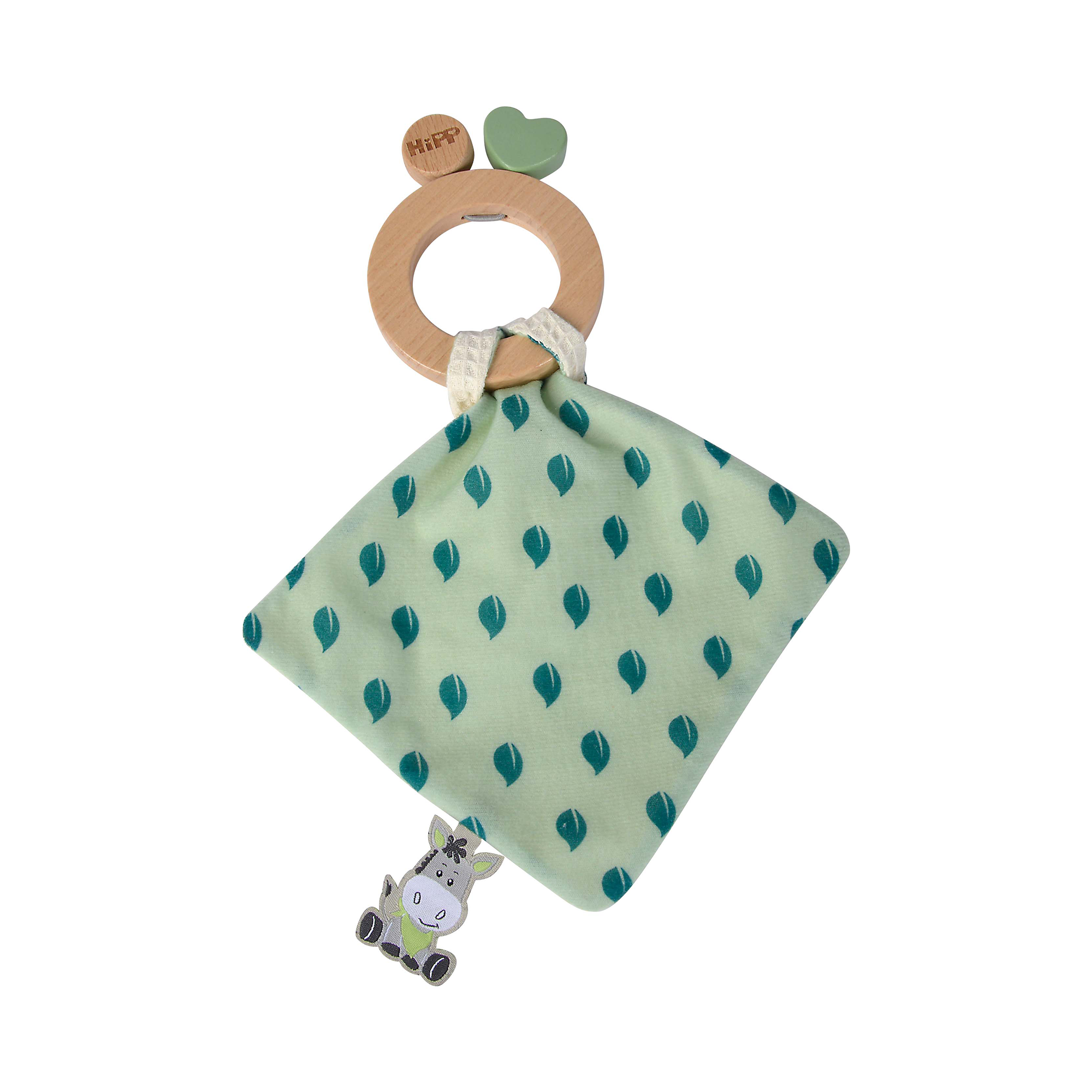 Holz Greiflinge, Eichhorn, Mehrfarbig – Besonderheit: mit kuschelweichem Schmusetuch