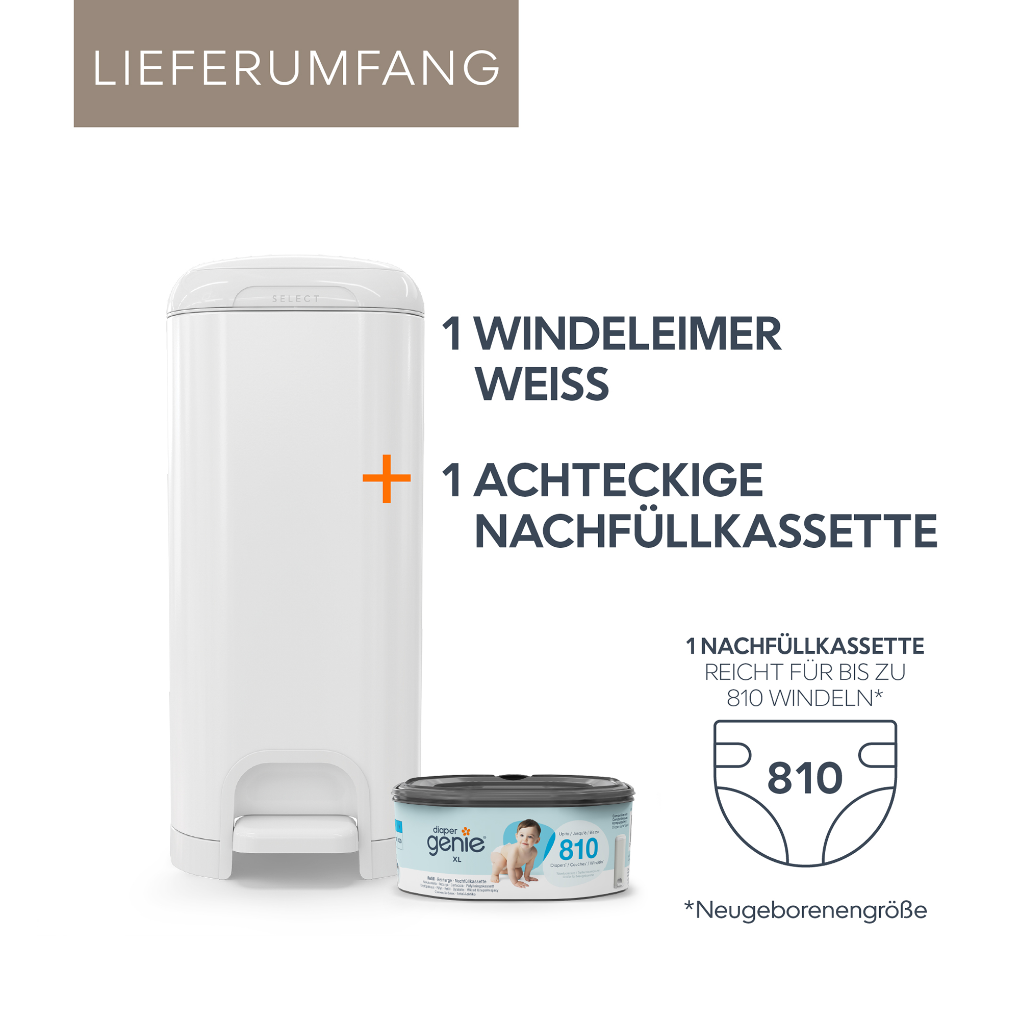 Windeleimer, Angelcare, Grün – Produktansicht