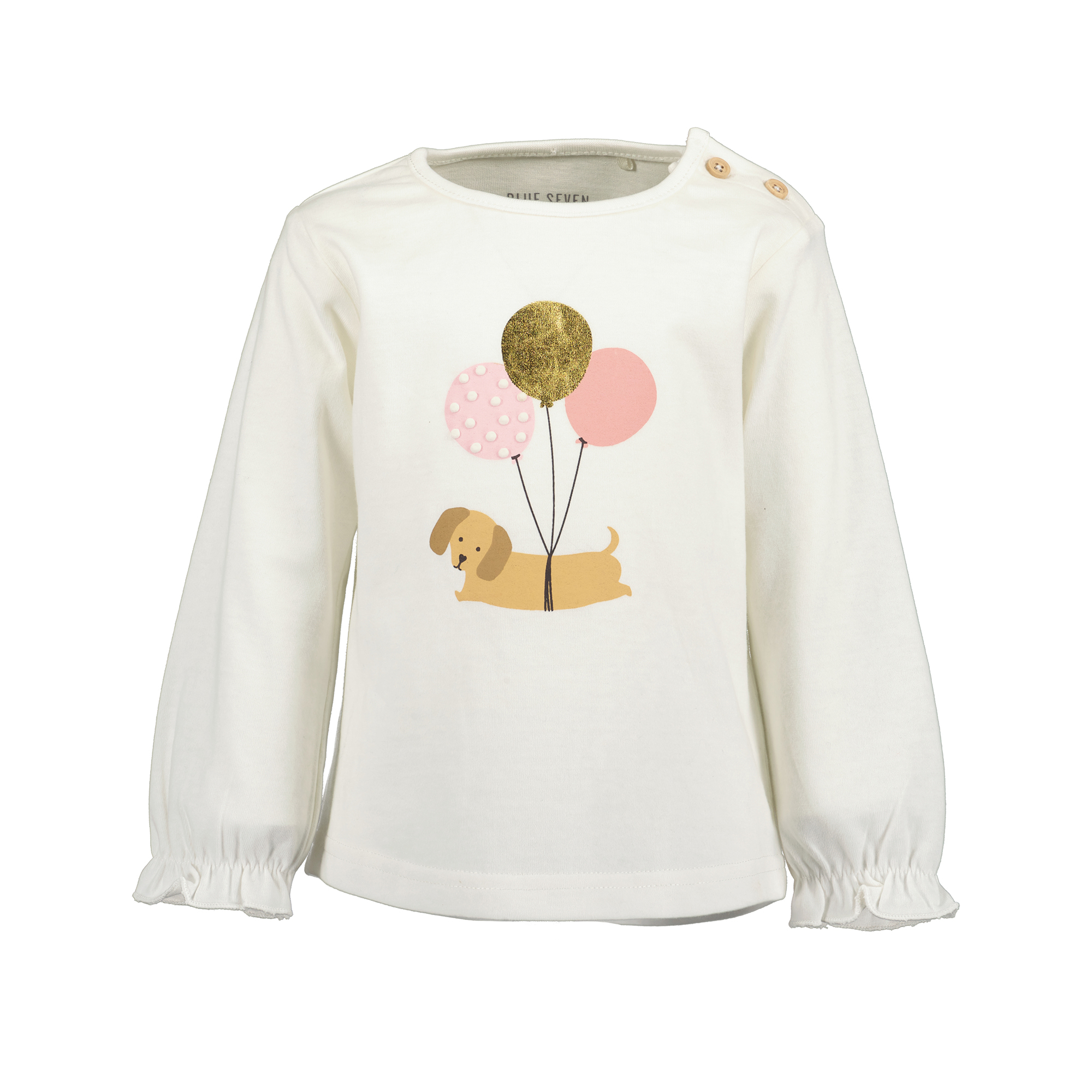 Langarmshirts, blue seven, Weiß – Produktansicht