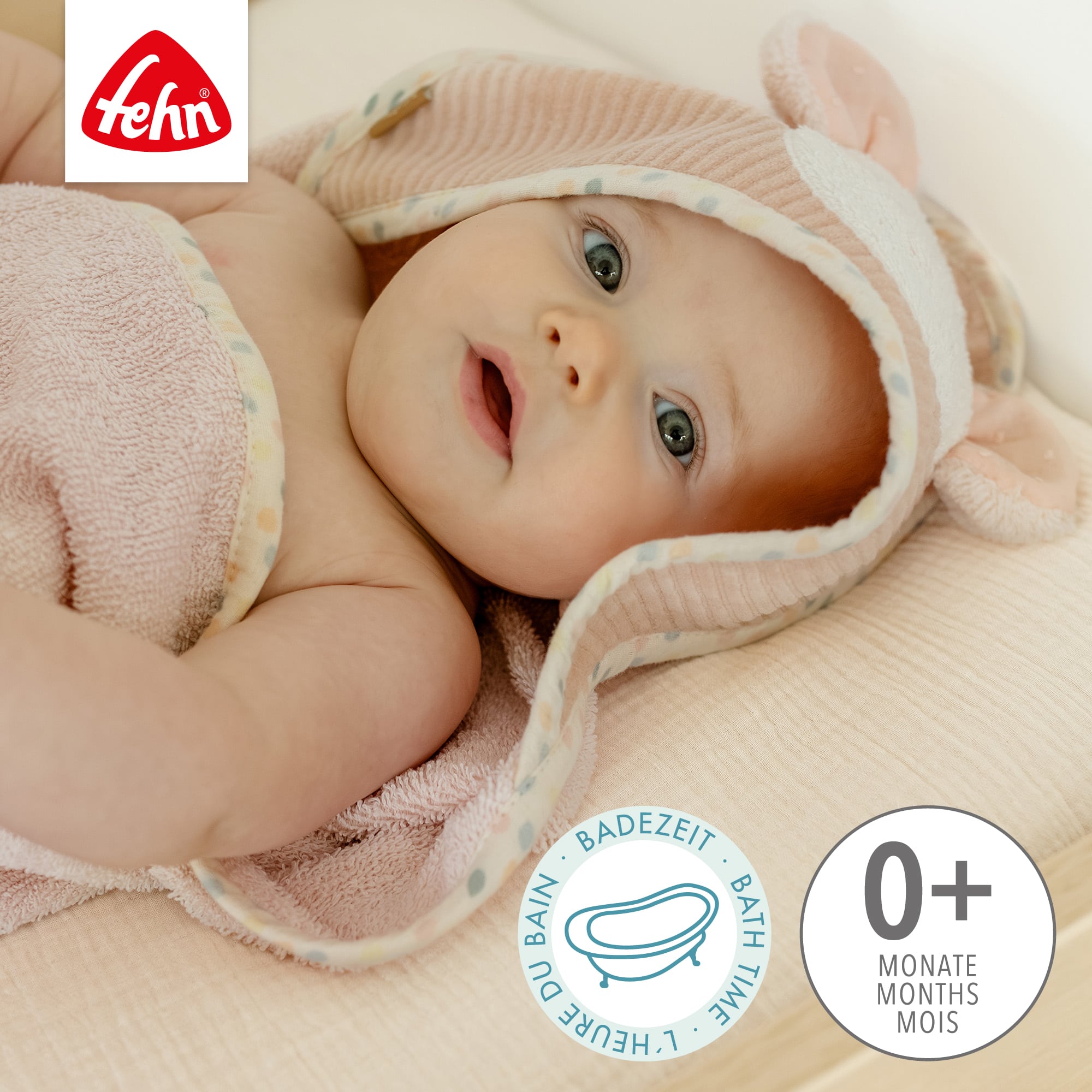 Handtücher, fehn, Pink – Produktansicht