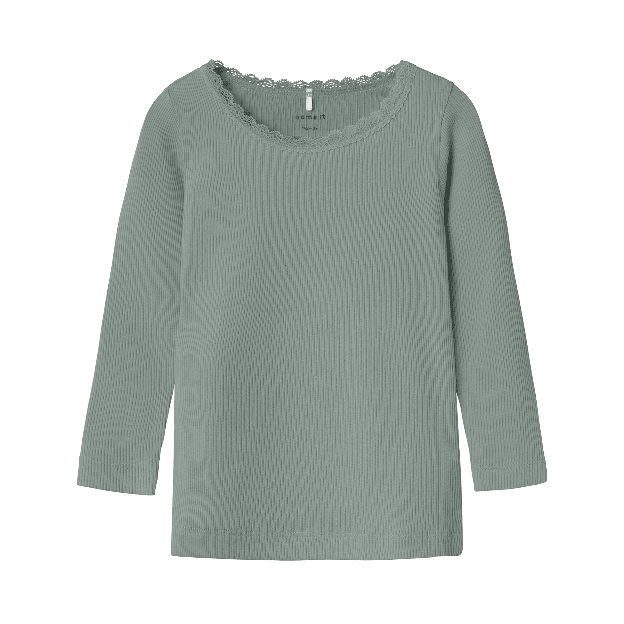 Langarmshirts, name it, Grau – Besonderheit: aus 57% Baumwolle