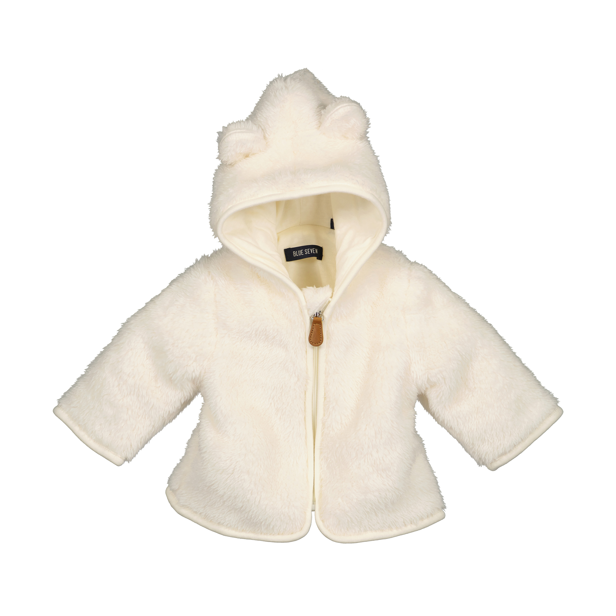 Jacken, blue seven, Weiß – Besonderheit: aus weichem Teddyfleece