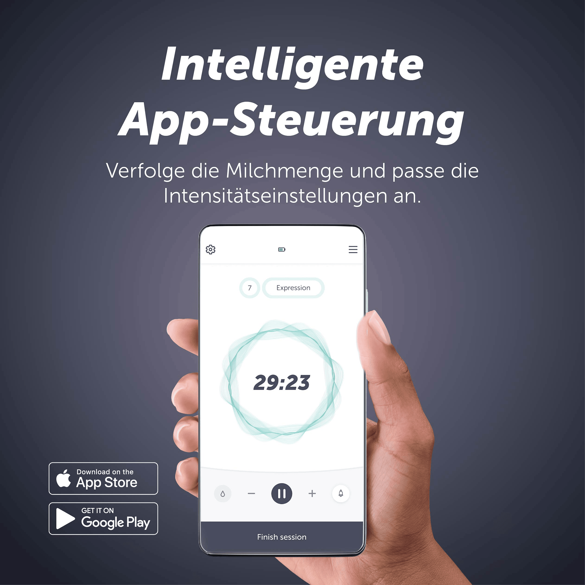 Milchpumpen, elvie, Transparent – Produktansicht