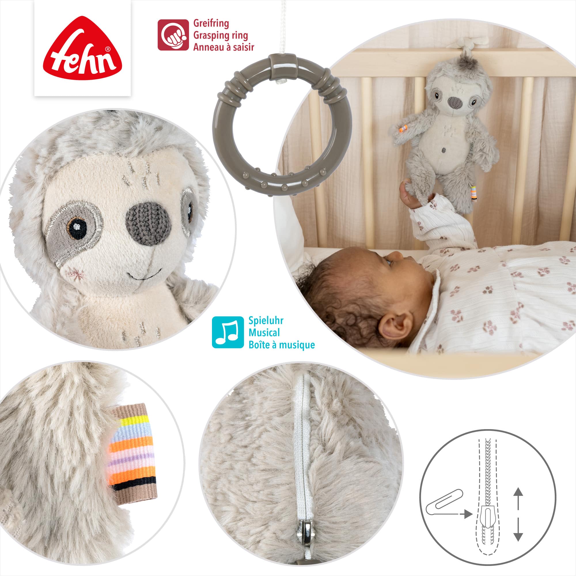 Spieluhren, fehn, Grau – Produktansicht