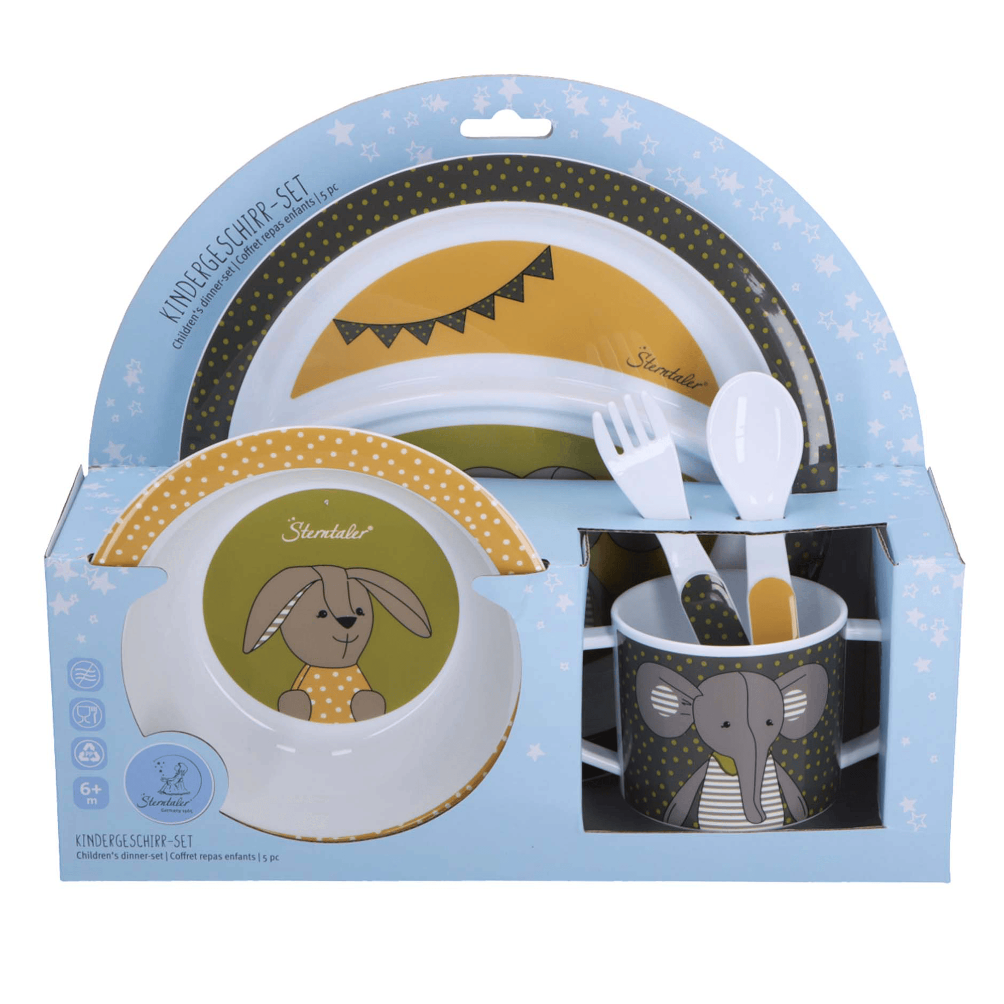 Besteck & Geschirr, Sterntaler, Grün – Besonderheit: 5-teilig