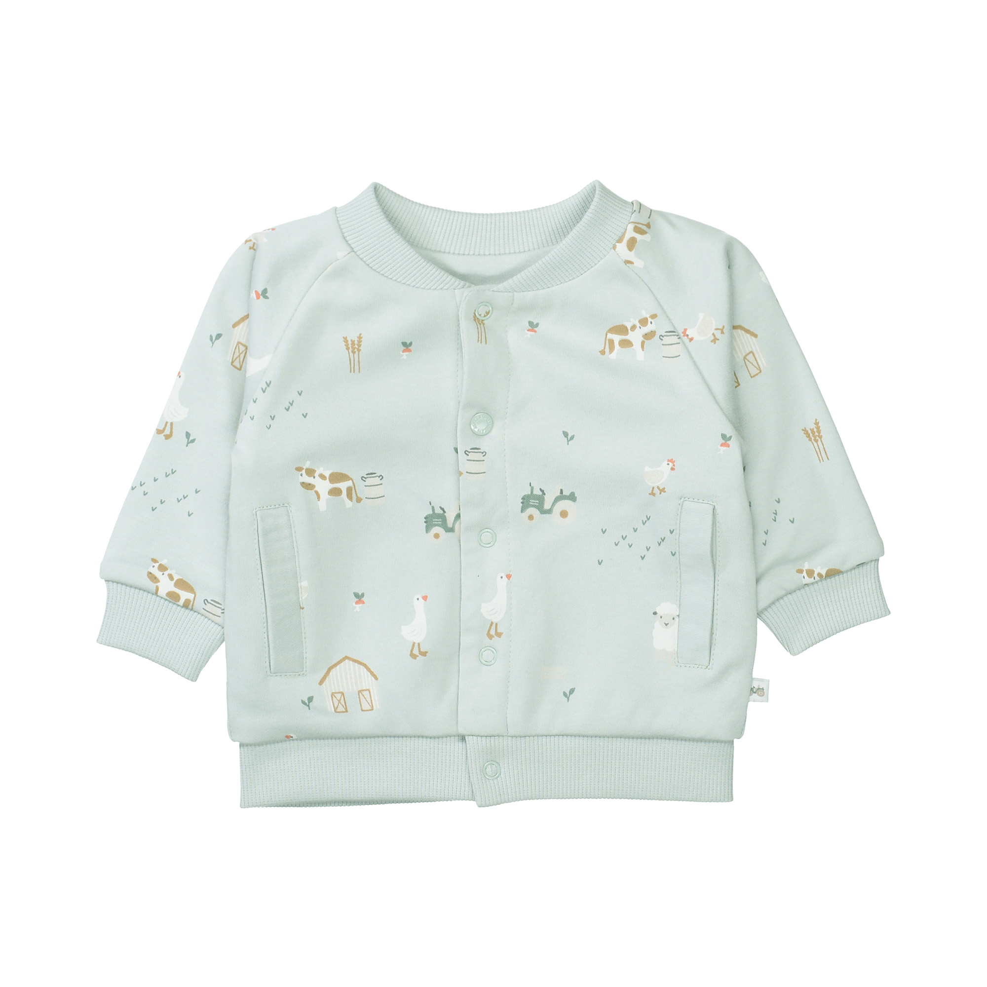 Sweat-, Fleece- & Strickjacken, STACCATO, Grün – Besonderheit: aus 100% Baumwolle