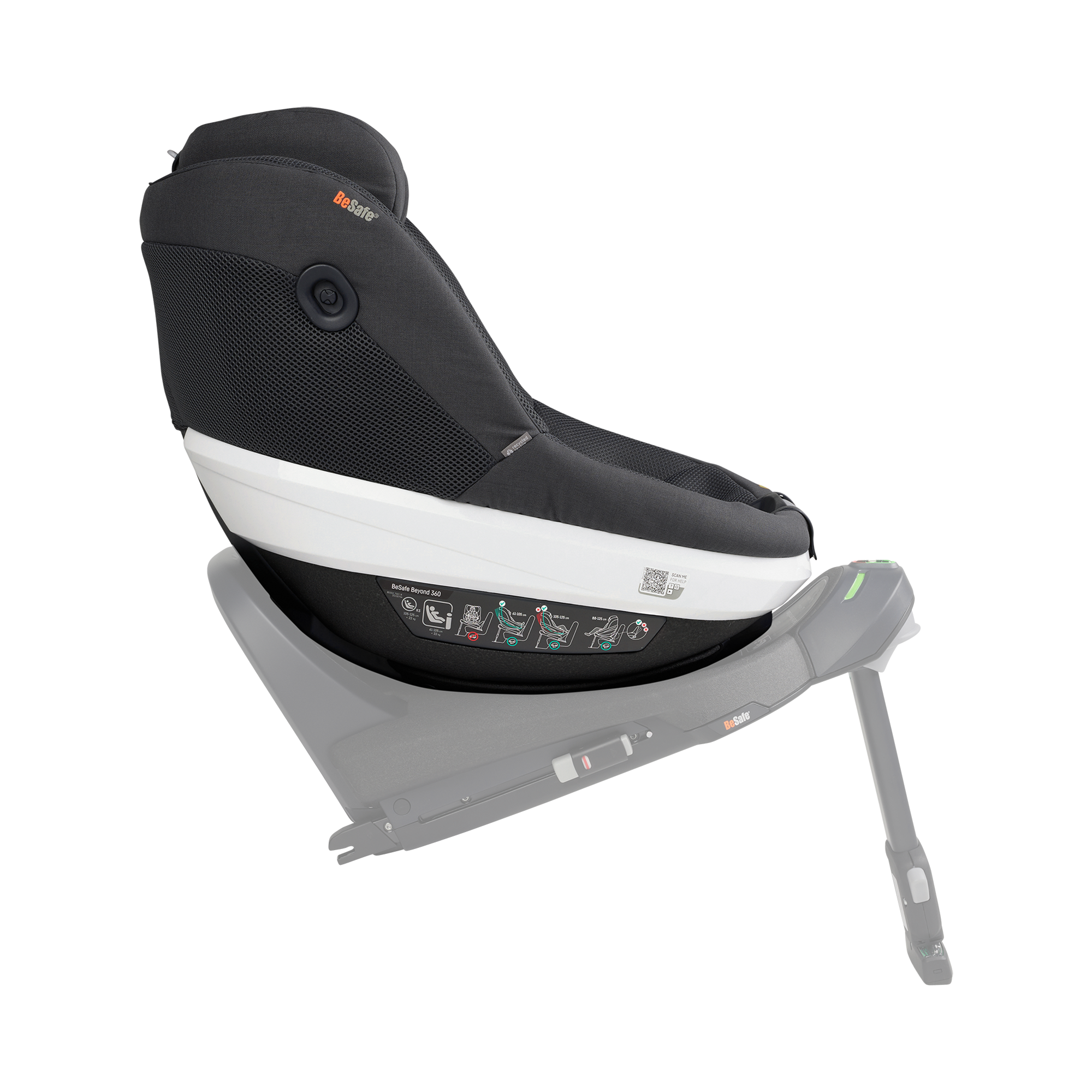 Kindersitze 9-18 kg, Gruppe 1, BeSafe, Grau – Produktansicht