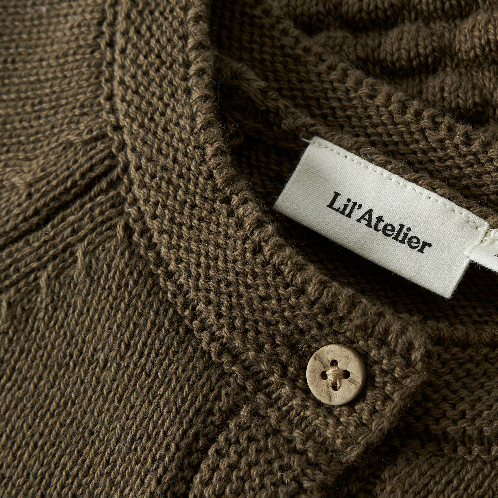Sweat-, Fleece- & Strickjacken, Lil' Atelier, Braun – Produktansicht