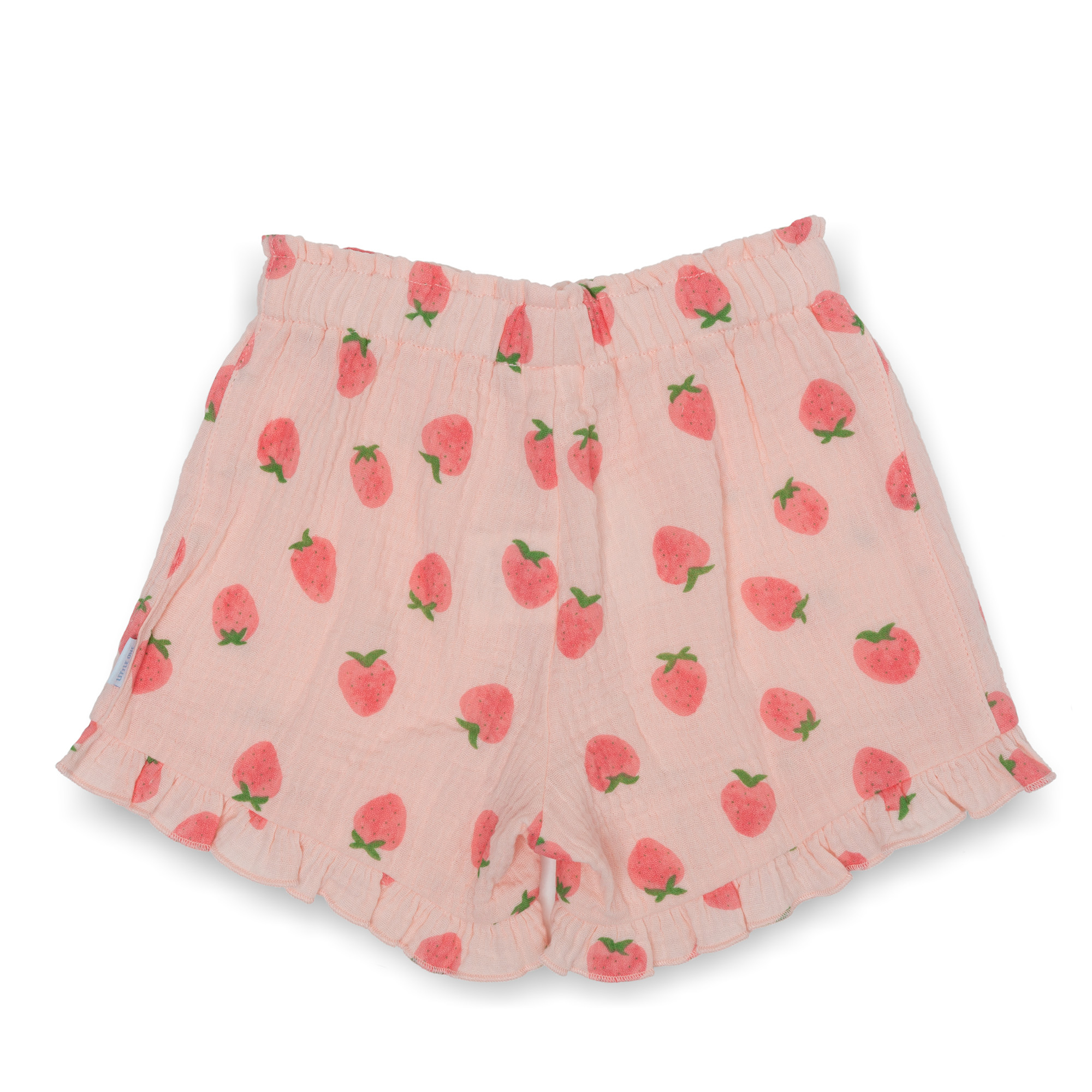 Musselin Shorts Erdbeeren LITTLE ONE Rosa M2000586200854 2