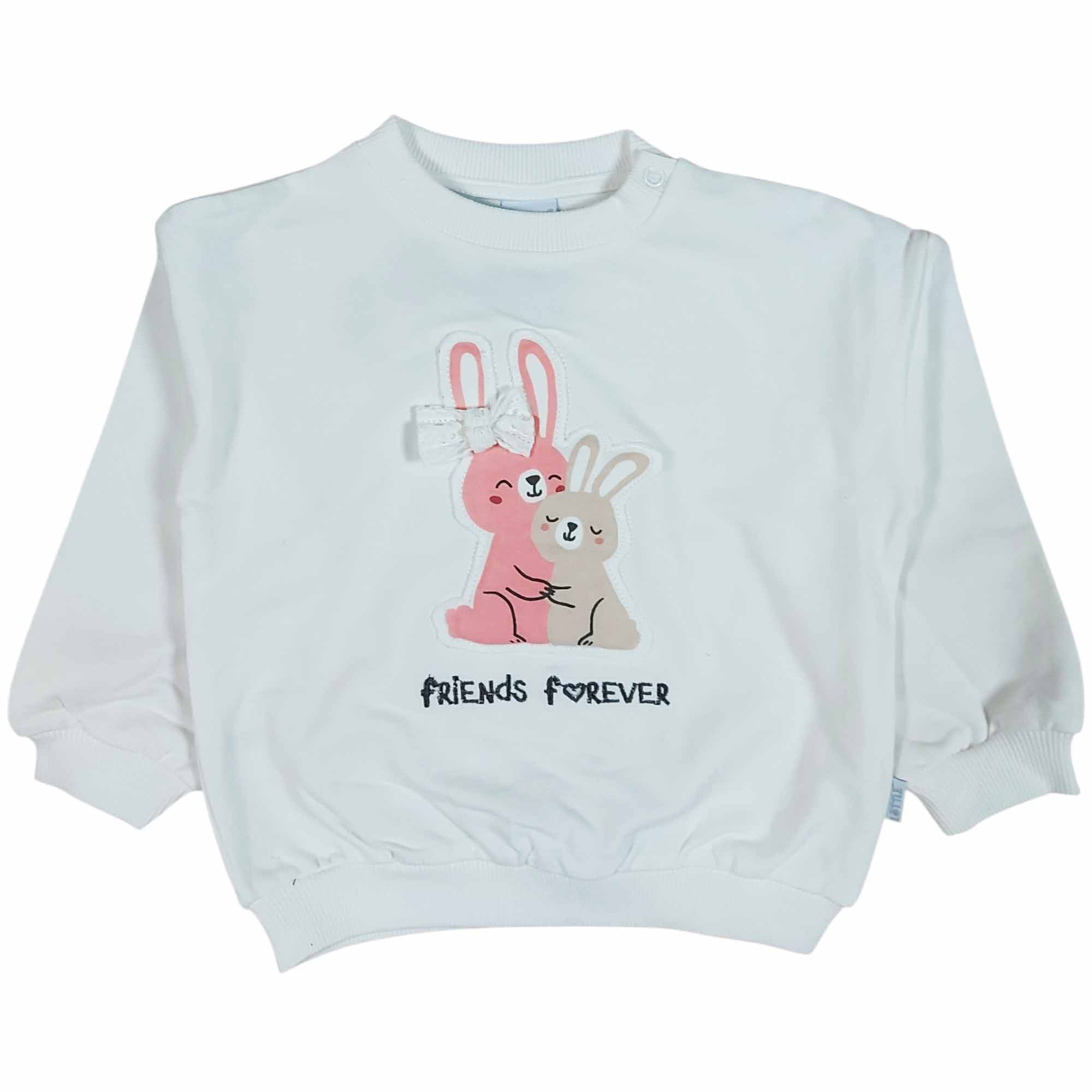 Pullover & Sweatshirts, LITTLE, Weiß – Besonderheit: aus 95% Baumwolle