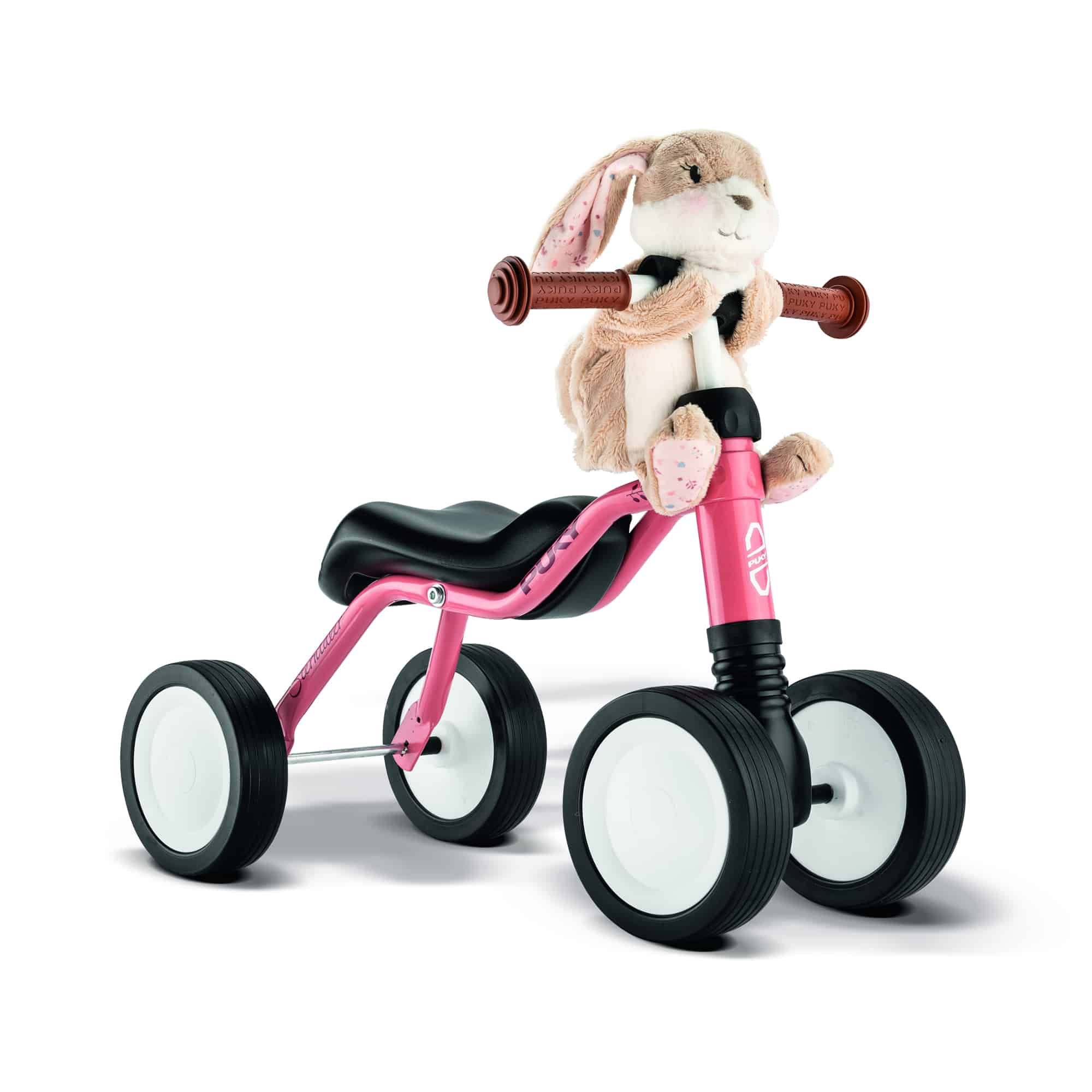 Laufräder, PUKY, Pink – Besonderheit: ergonomischer, strukturierter Bananensattel
