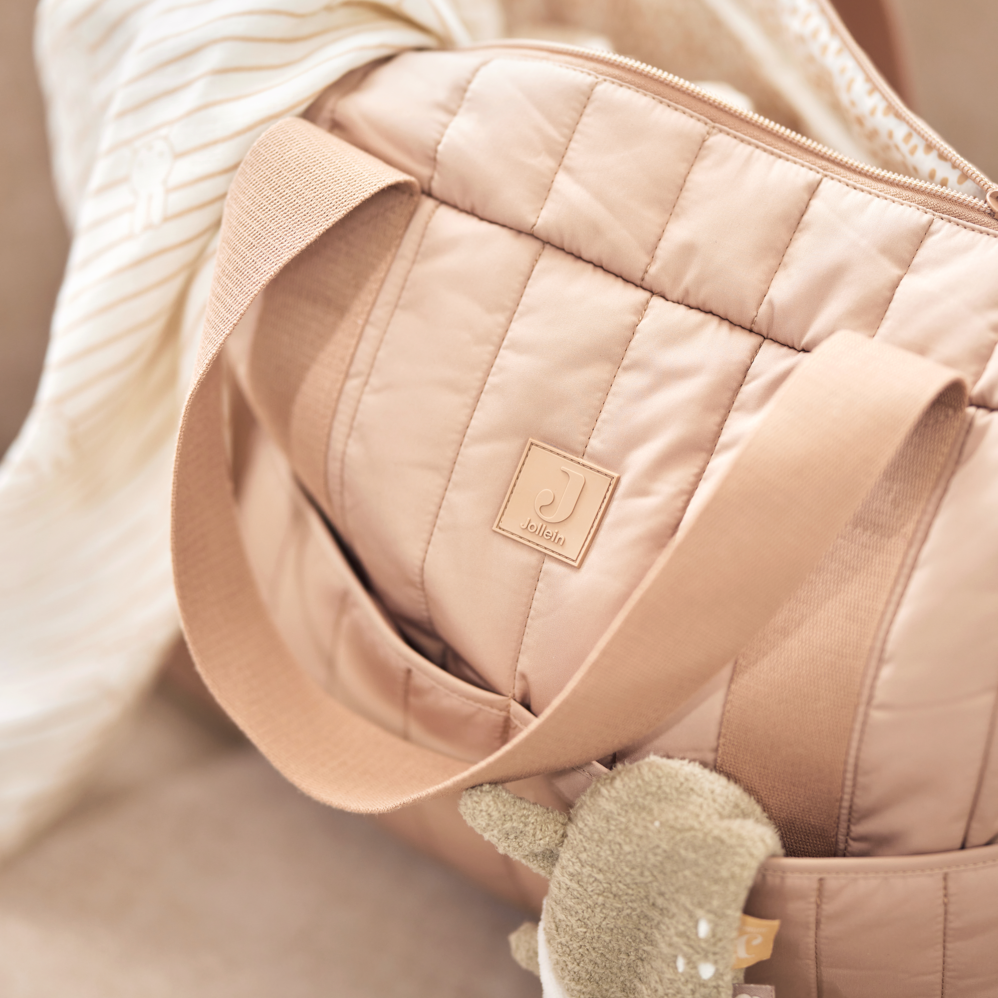 Schmusetücher, jollein, Grün – Besonderheit: aus weichem Polyester mit Bouclé-Stoff