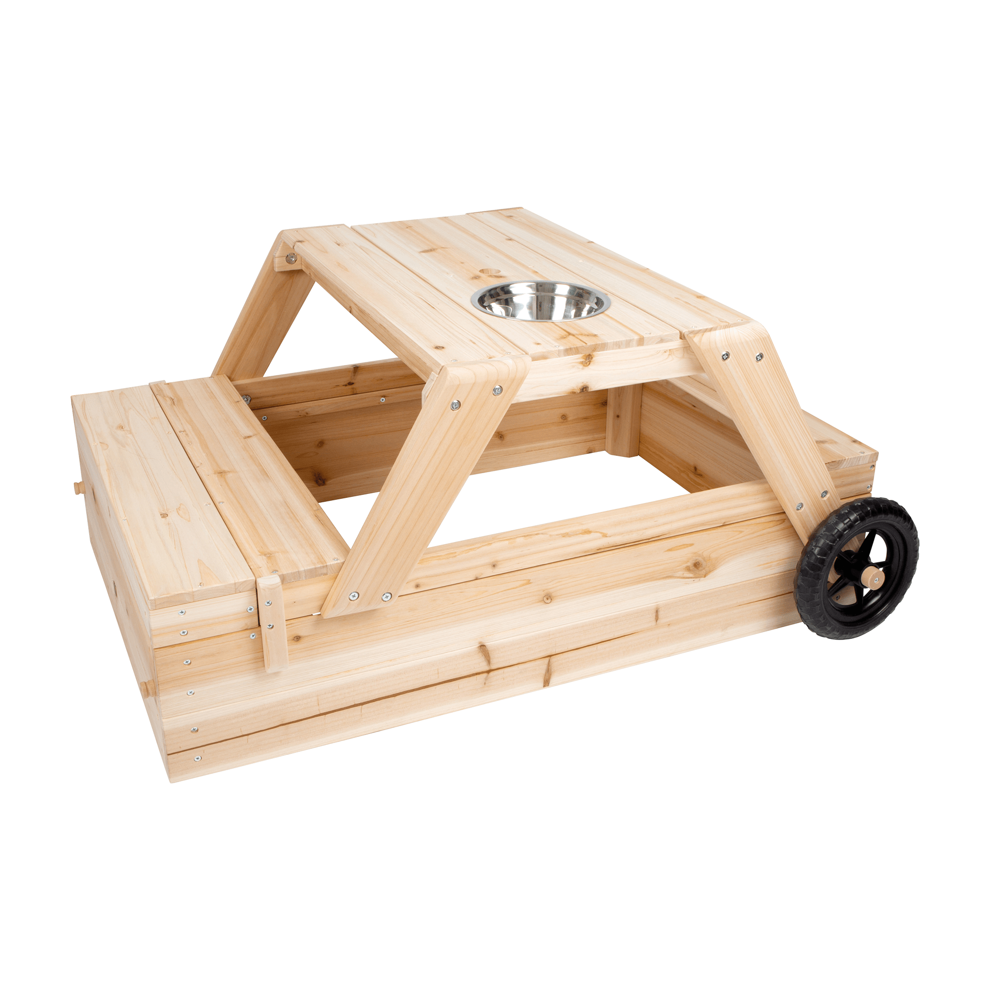 Sandkasten, small foot – Besonderheit: multifunktionaler 3-in-1-Sandkasten