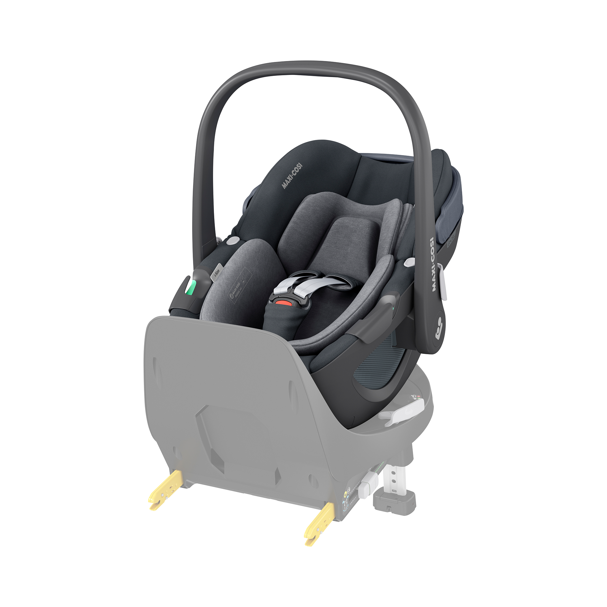 Babyschalen 0-13 kg, Gruppe 0+, MAXI-COSI, Grau – Besonderheit: Set besteht aus Babyschale, Reboarder und Basisstation