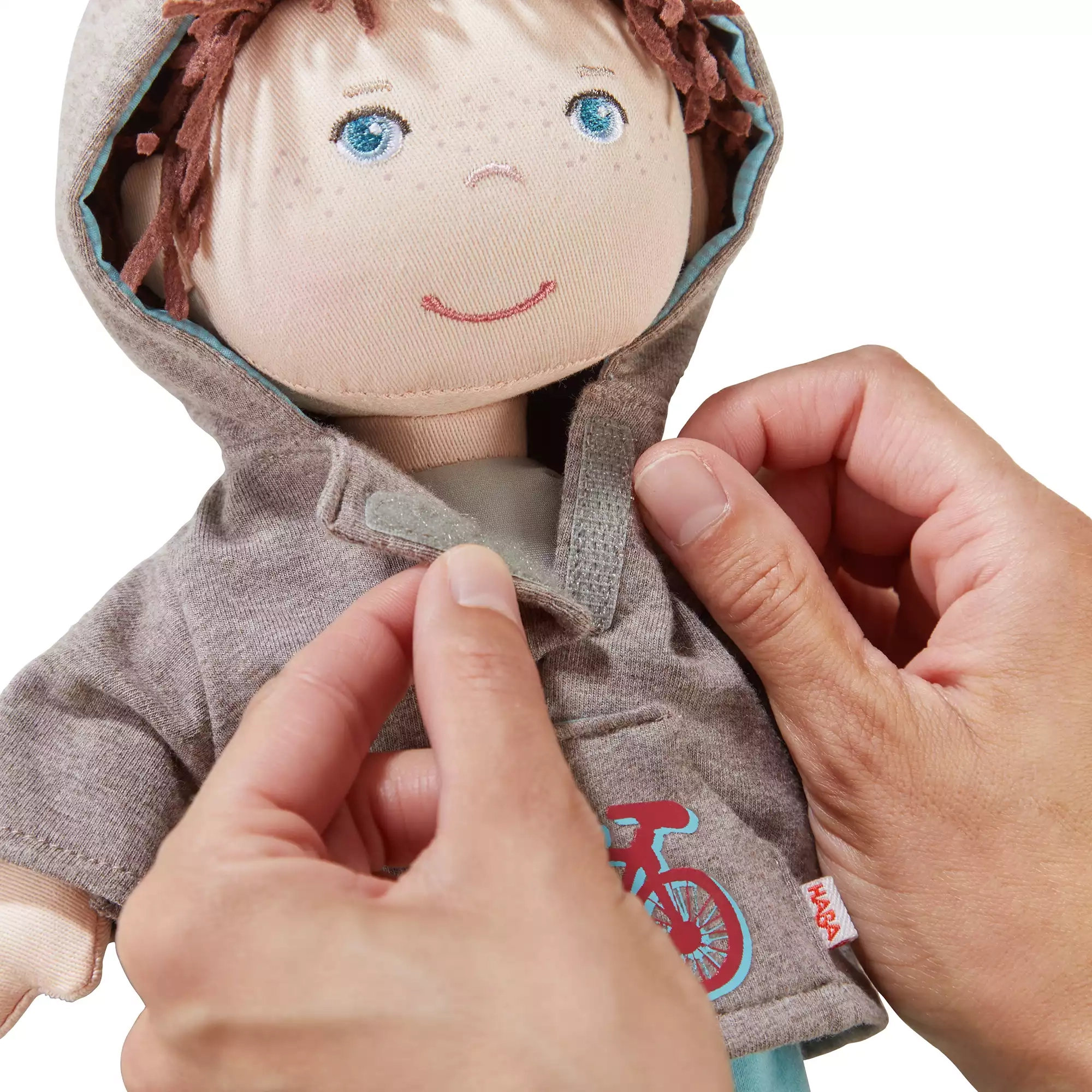 Puppen & Puppenwagen, HABA, Mehrfarbig – Produktansicht