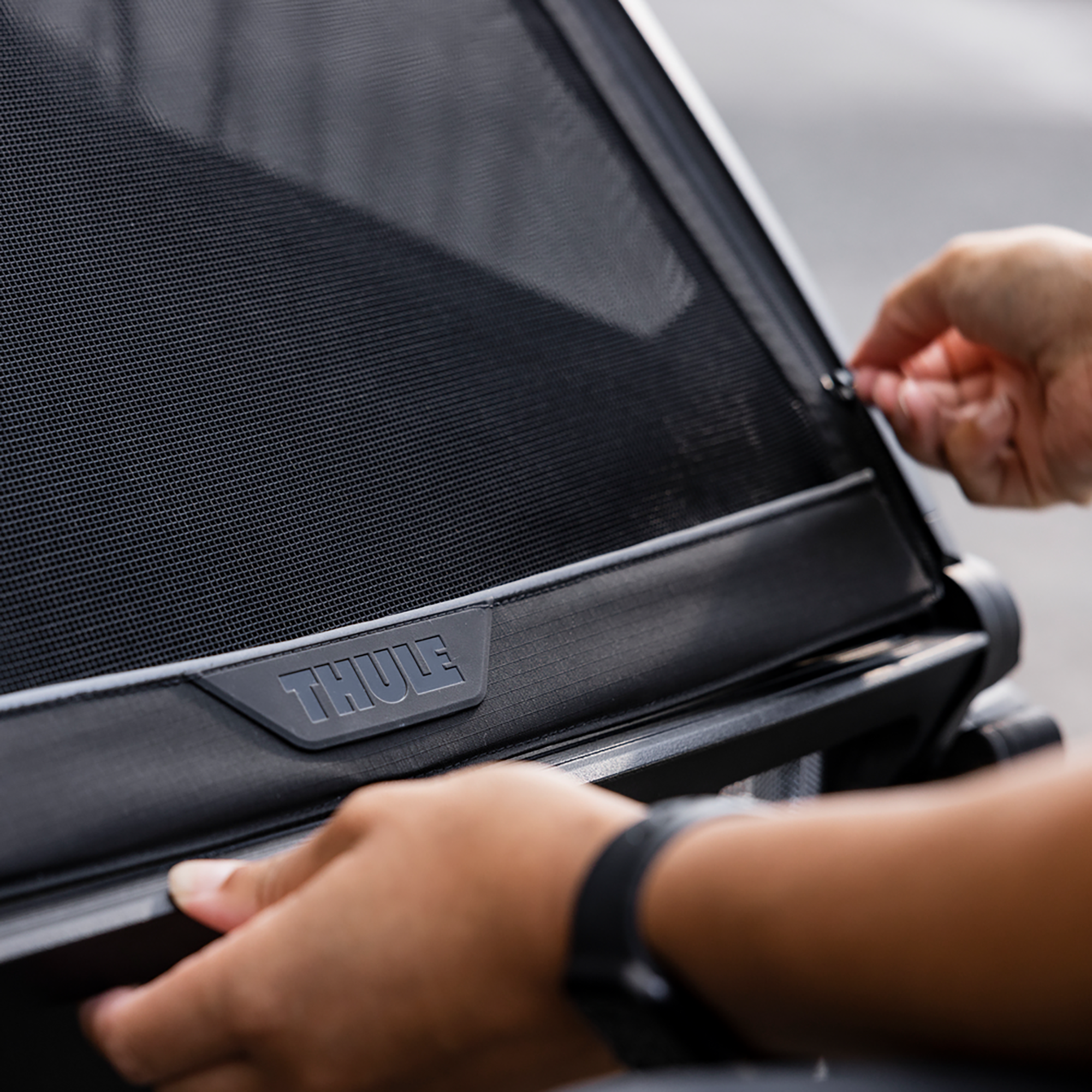 Fahrradanhänger, THULE, Schwarz – Produktansicht