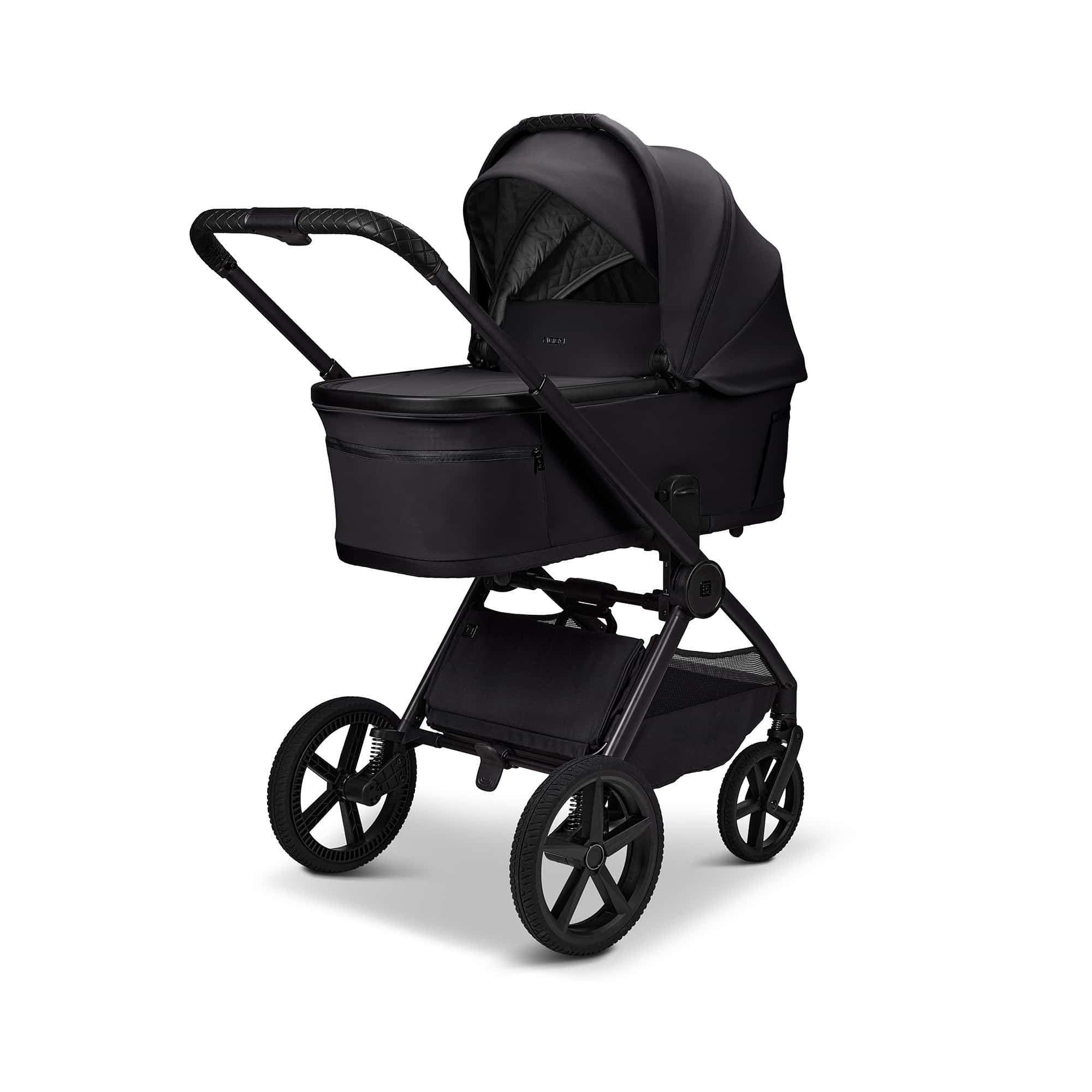 Kombi-Kinderwagen, MOON, Schwarz – Produktansicht