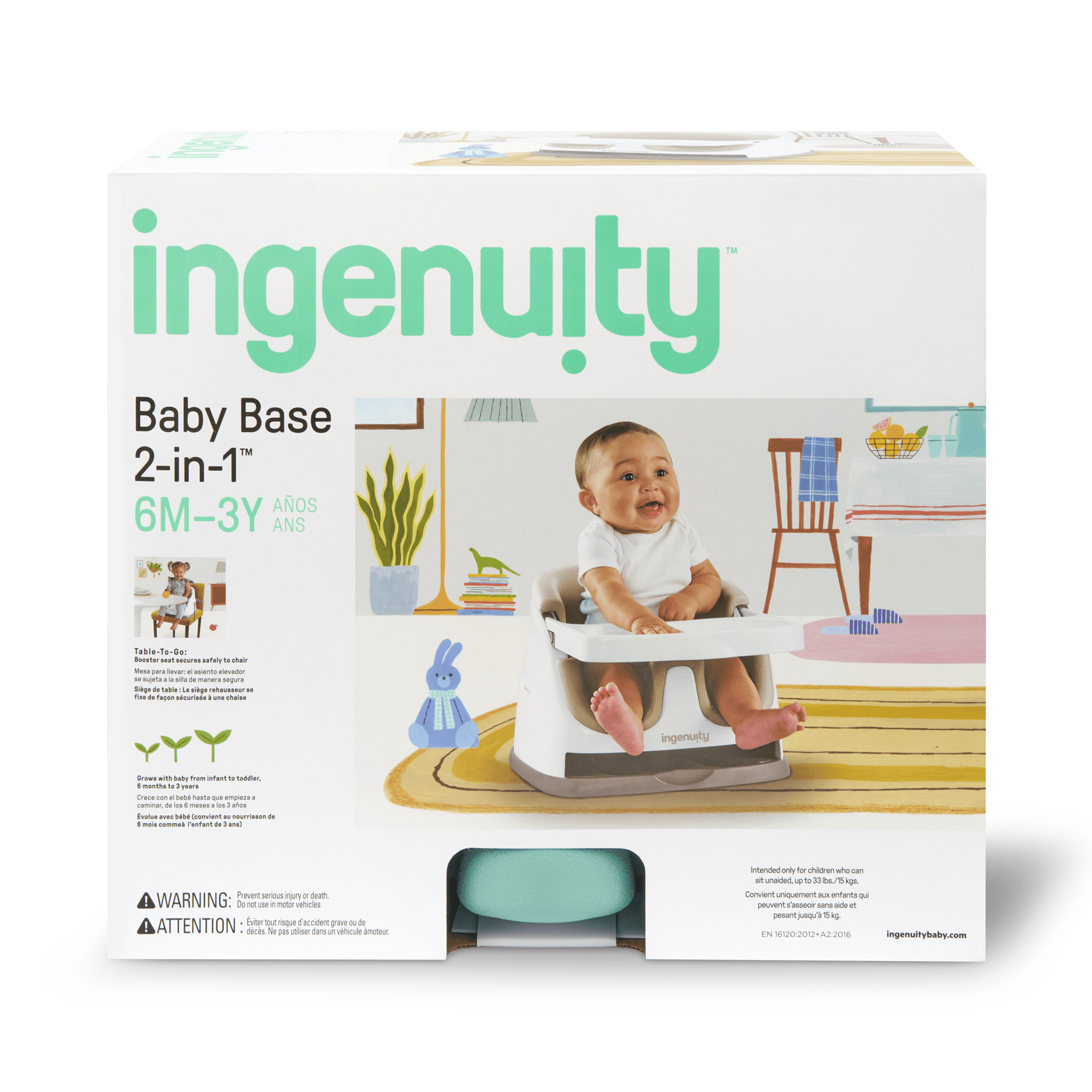 Reisehochstühle, ingenuity, Grün – Produktansicht