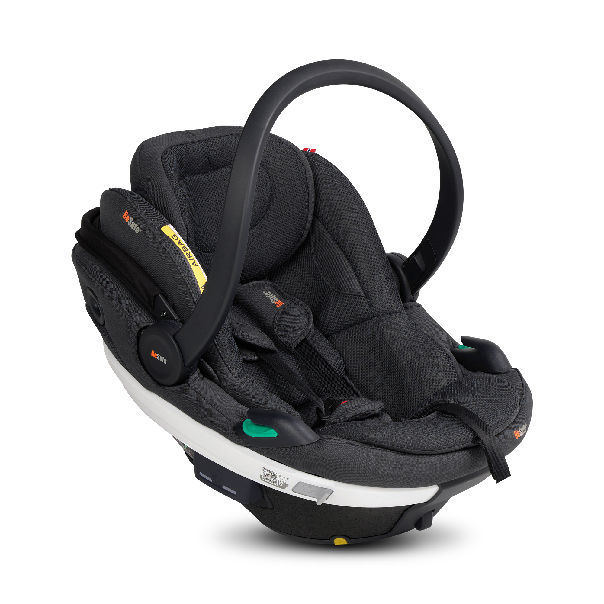 Babyschalen 0-13 kg, Gruppe 0+, BeSafe, Grau – Produktansicht