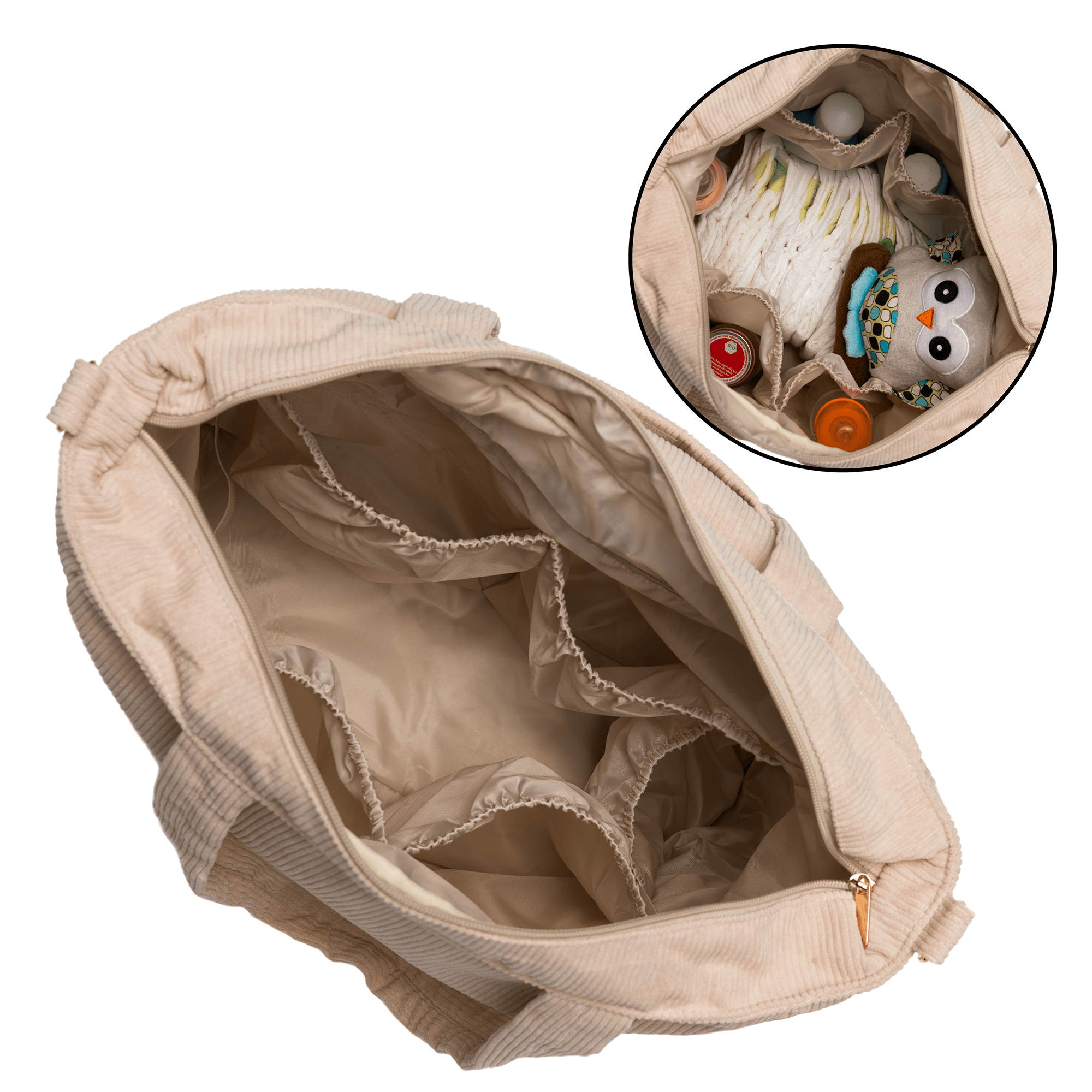 Wickeltaschen, LITTLE ONE, Beige – Produktansicht