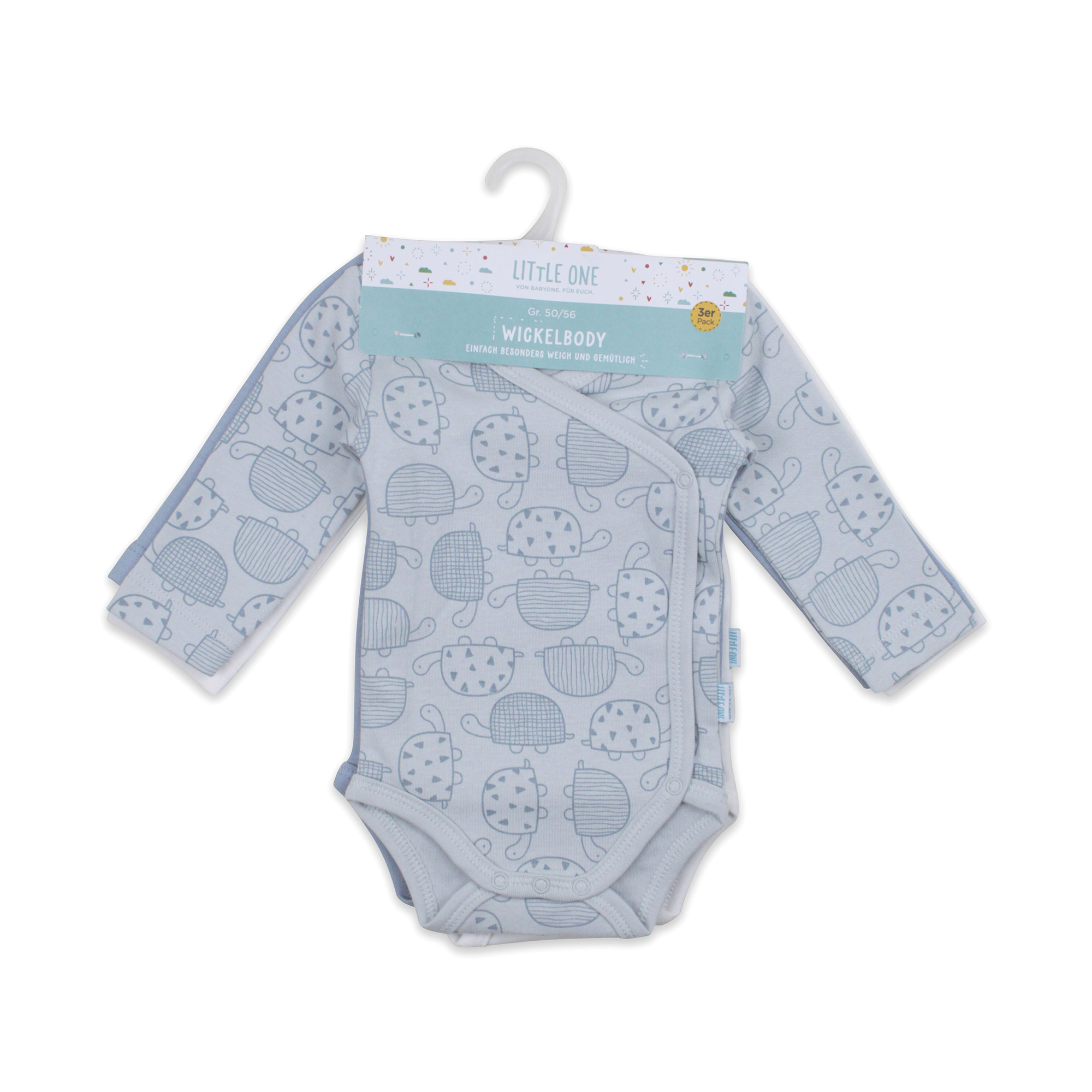 Wickelbodys, LITTLE ONE, Blau – Produktansicht