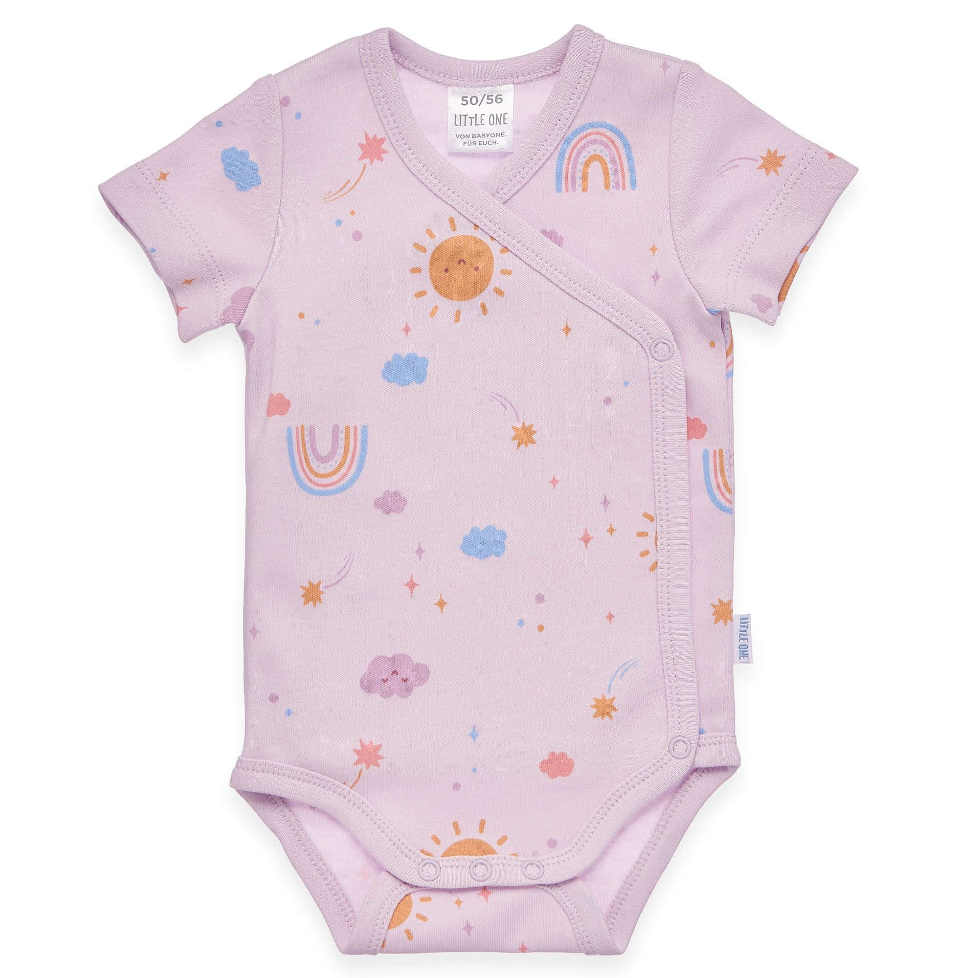 Wickelbodys, LITTLE ONE, Lila – Besonderheit: aus 100% Baumwolle
