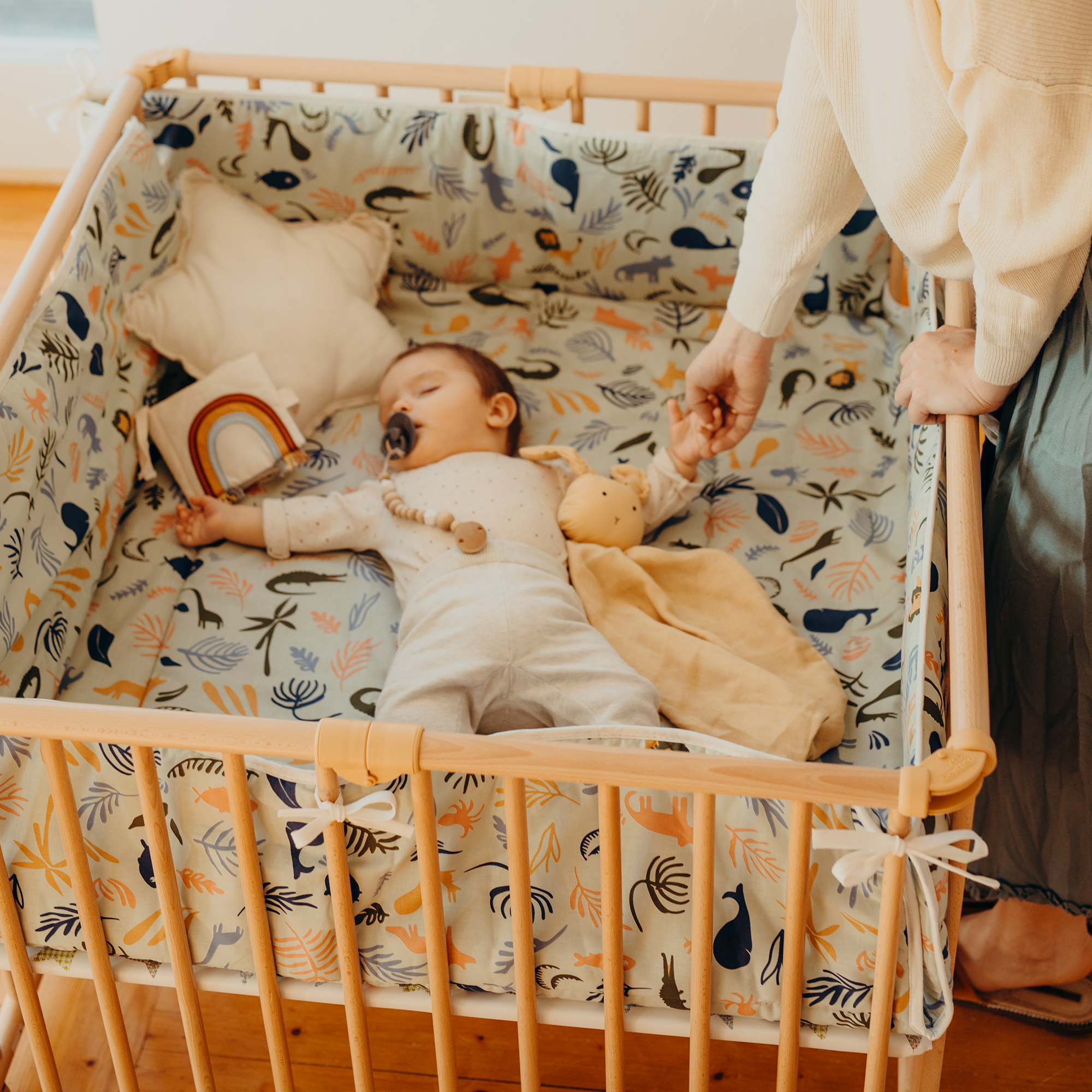 Laufgitter & Laufgittereinlagen, Geuther, Beige – Besonderheit: Maße ca. 76 x 97 cm