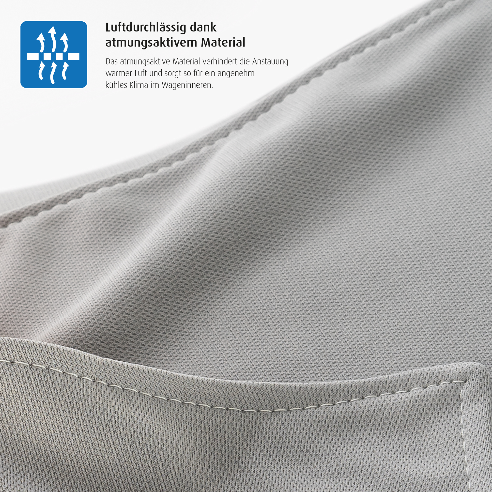 Sonnen- & Insektenschutz Kinderwagen, reer, Grau – Produktansicht