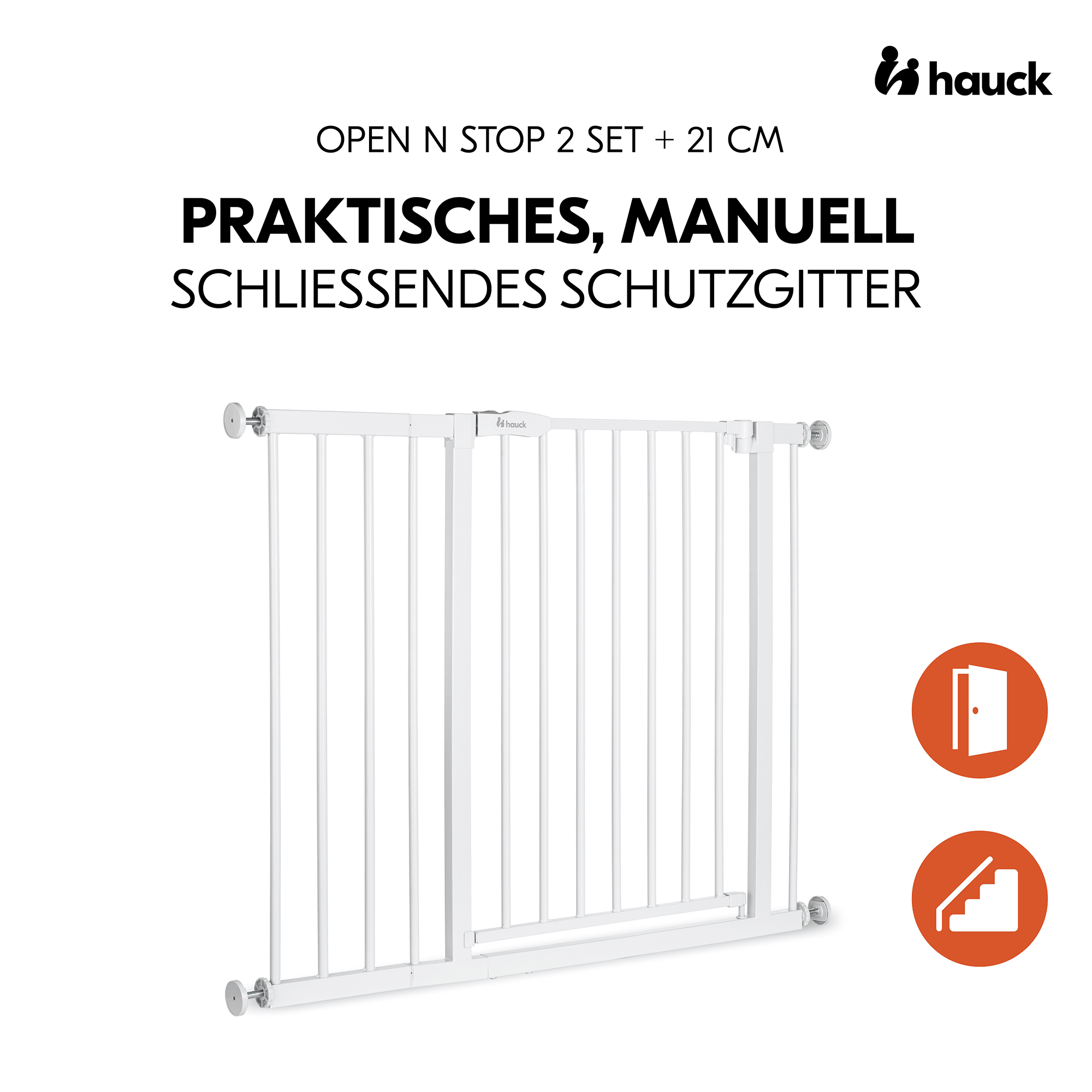 Tür- & Treppenschutzgitter, hauck, Weiß – Produktansicht