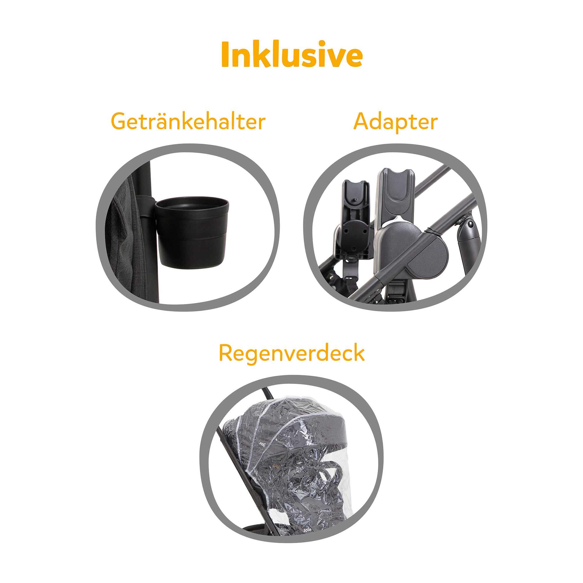 Kombi-Kinderwagen, Joie – Produktansicht