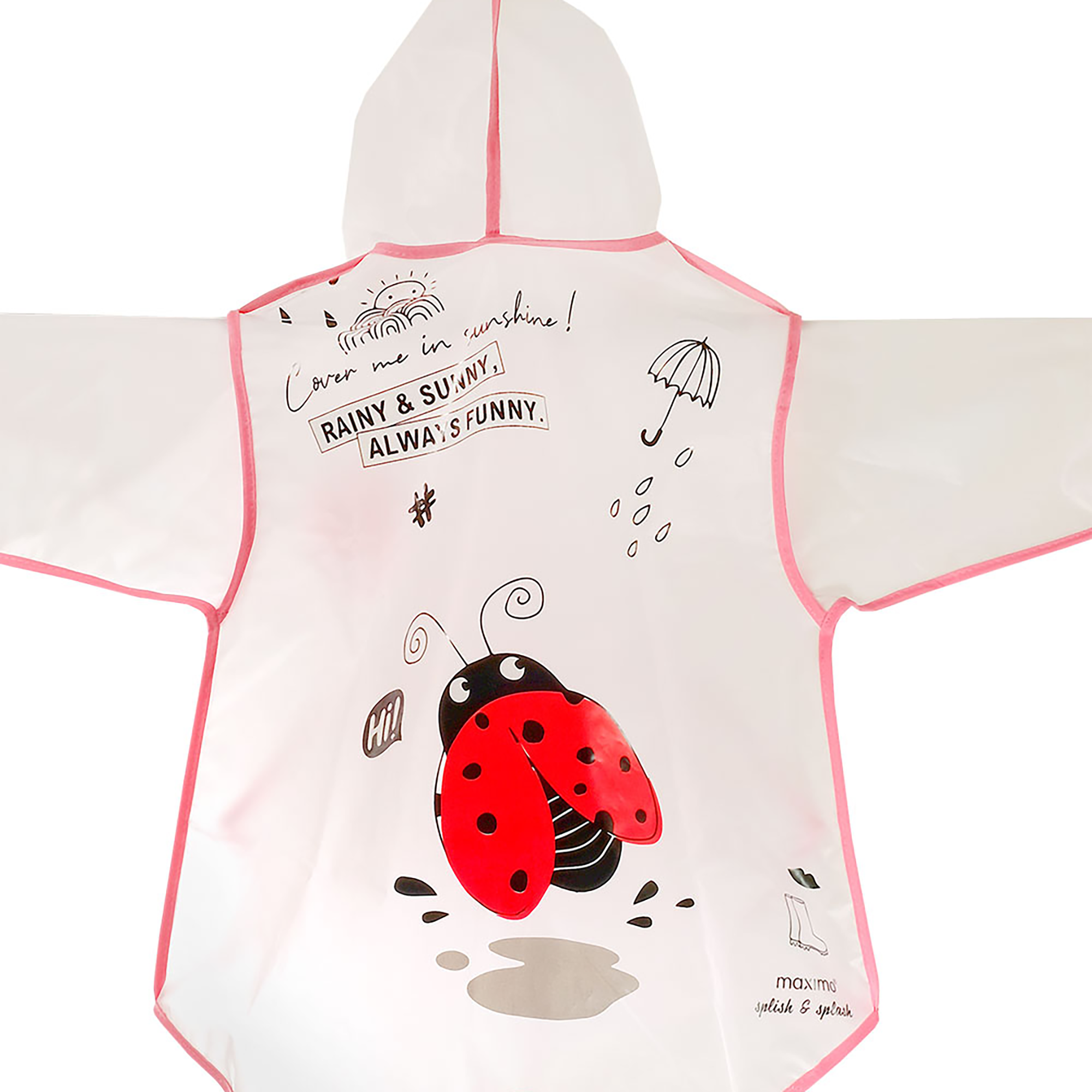 Regenjacken, MaxiMo, Weiß – Besonderheit: praktische Kapuze