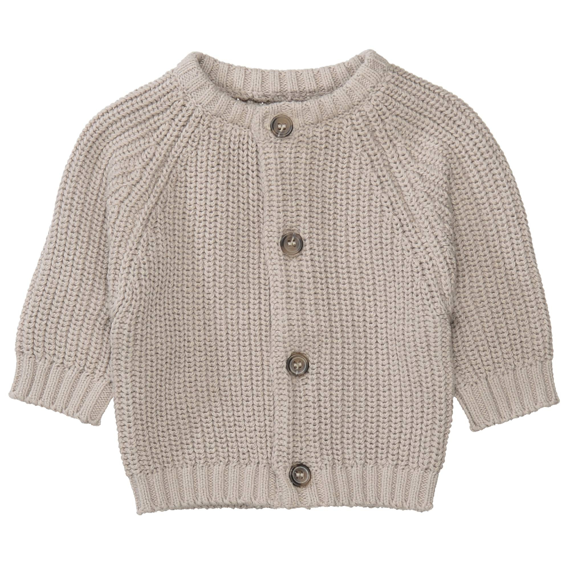 Sweat-, Fleece- & Strickjacken, STACCATO, Beige – Besonderheit: aus 100% Baumwolle