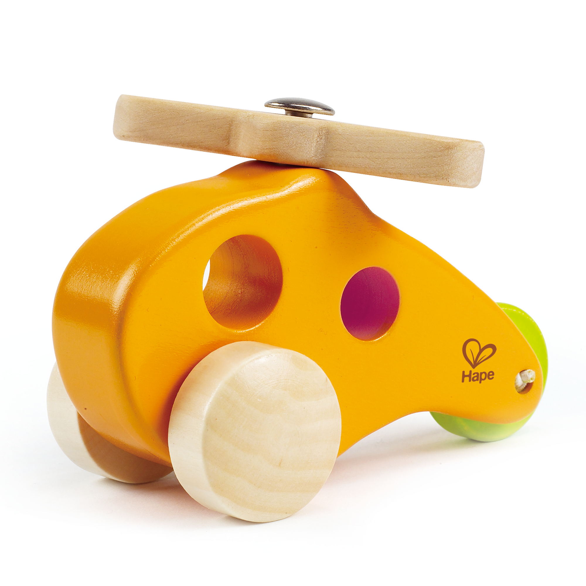 Spielzeugautos, Hape, Gelb – Besonderheit: leicht zu greifen für Kinderhände