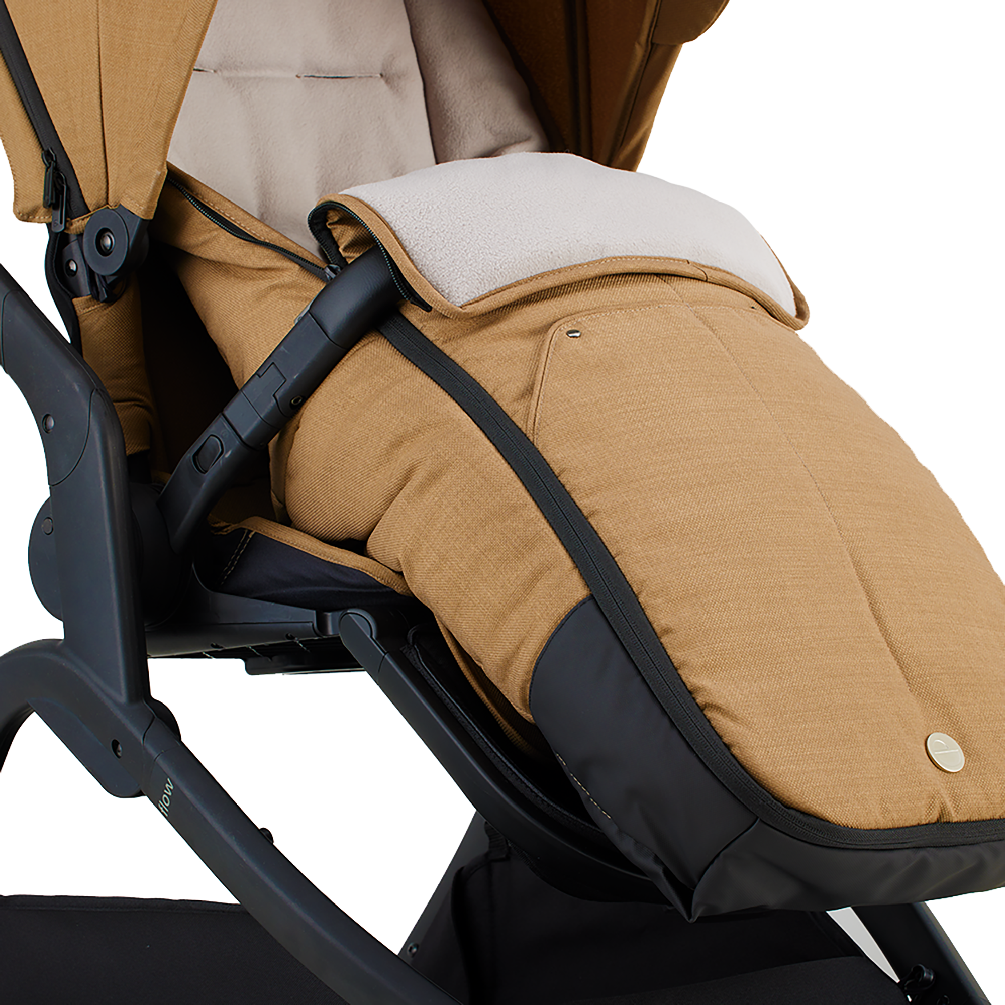 Fußsäcke & Decken, mutsy, Beige – Besonderheit: weiche Fleece-Fütterung