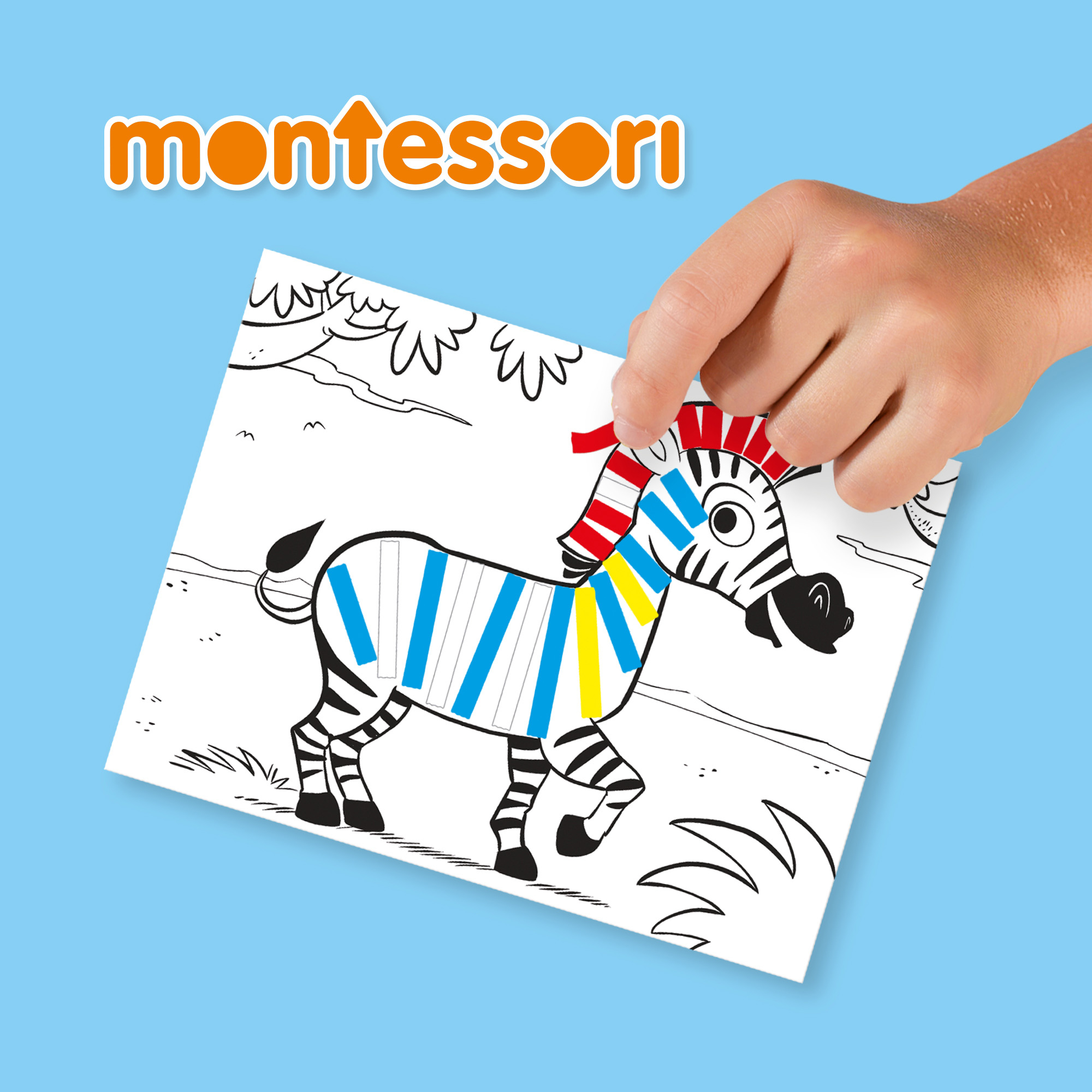 Malen & Kneten, SES CREATIVE, Gelb – Besonderheit: zum Kleben von Farbstreifen auf eine vorgedruckte Vorlage
