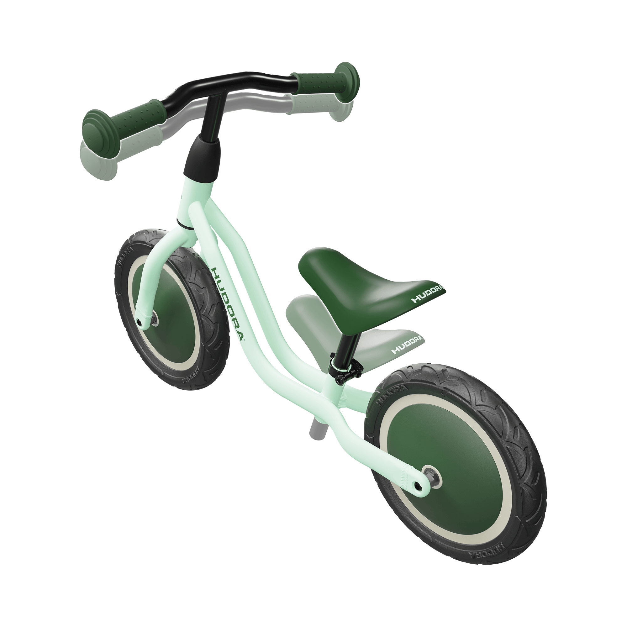 Laufräder, HUDORA, Grün – Besonderheit: höhenverstellbarer Sattel