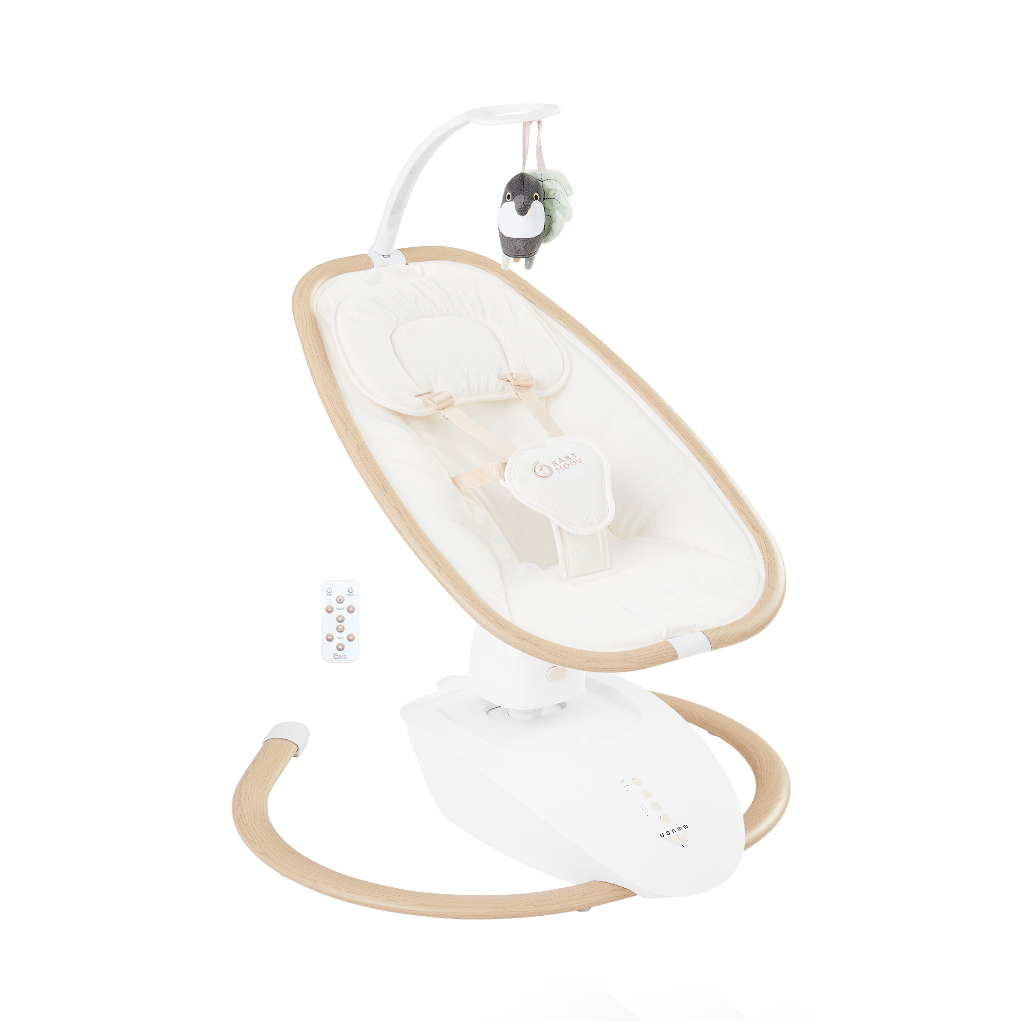 Schaukeln, babymoov, Beige – Besonderheit: programmierbare Schaukelzeit