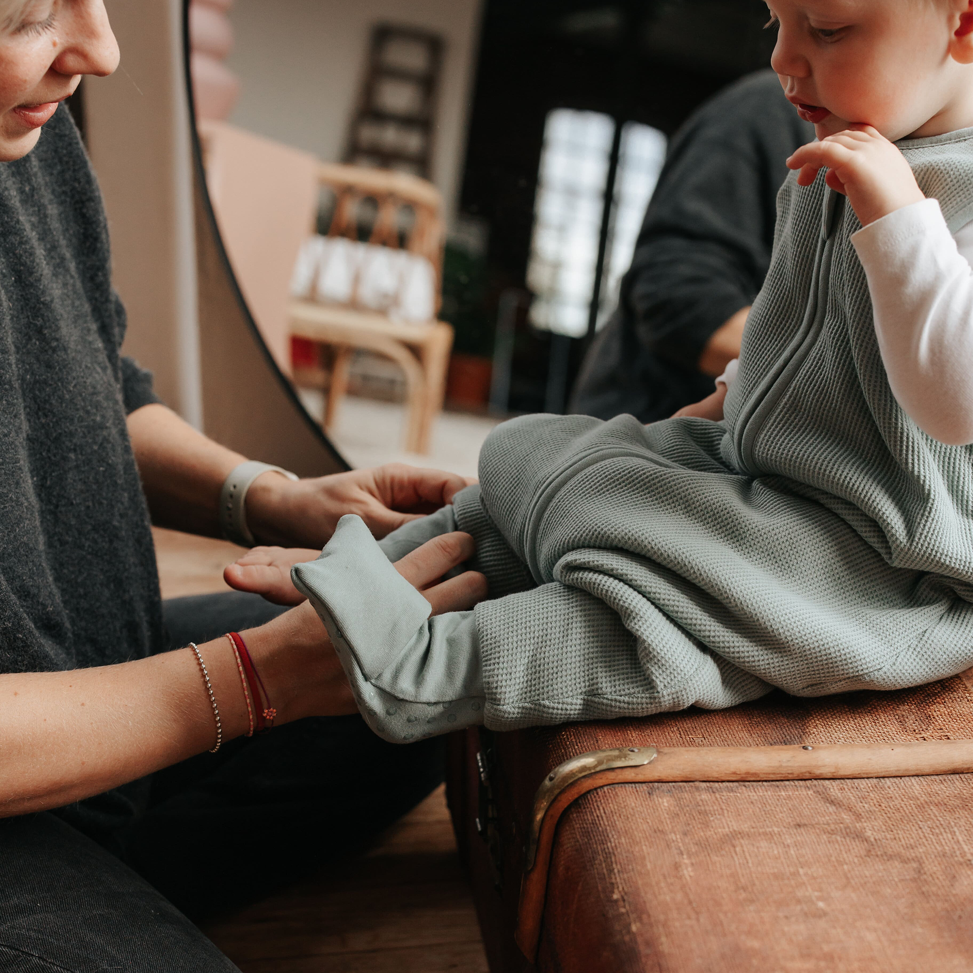 Ganzjahresschlafsäcke, Emma & Noah, Grün – Produktansicht