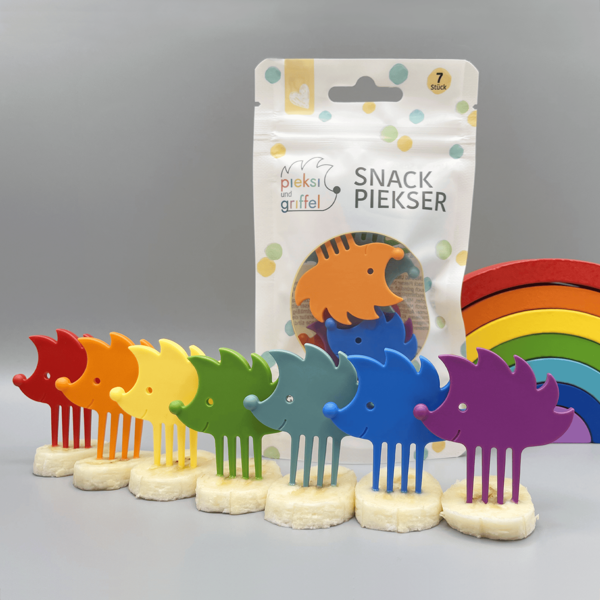 Besteck & Geschirr, Pieksi&Griffel, Mehrfarbig – Produktansicht
