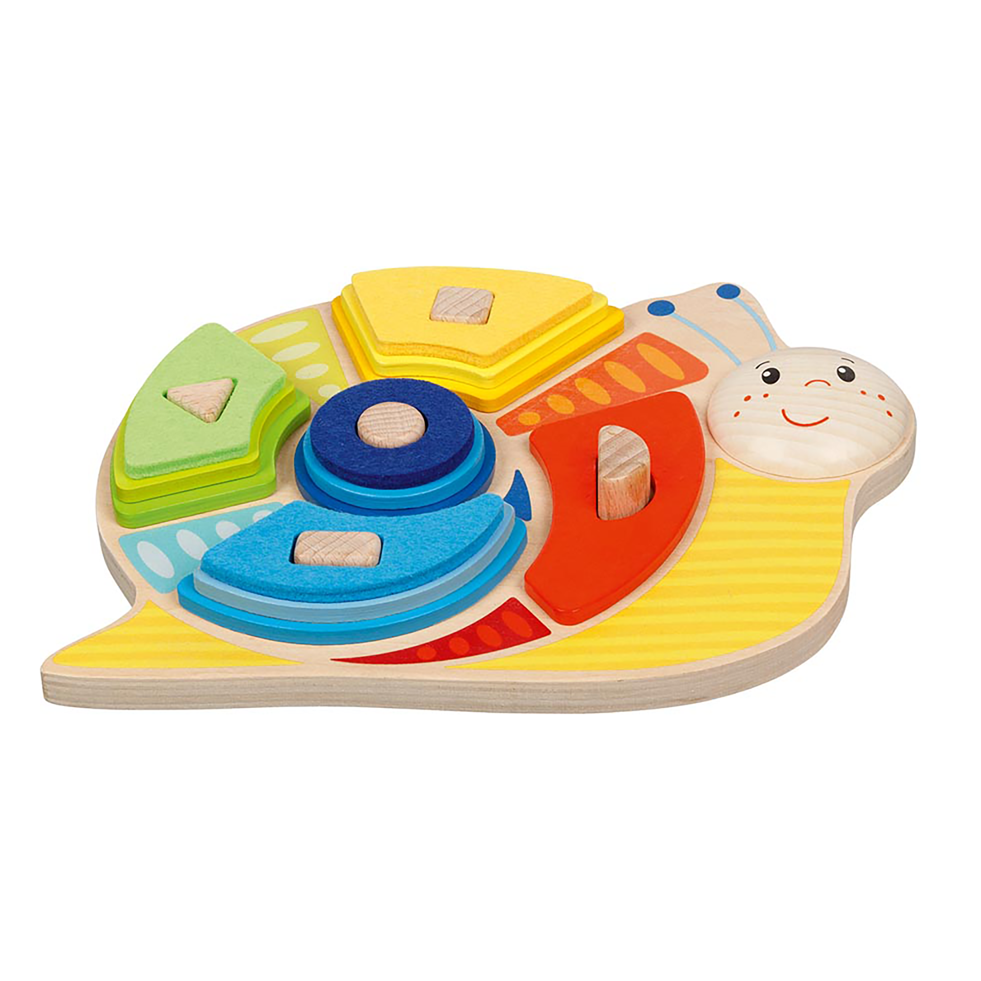 Puzzle, goki, Mehrfarbig – Besonderheit: 16-teiliges Holzspielzeug