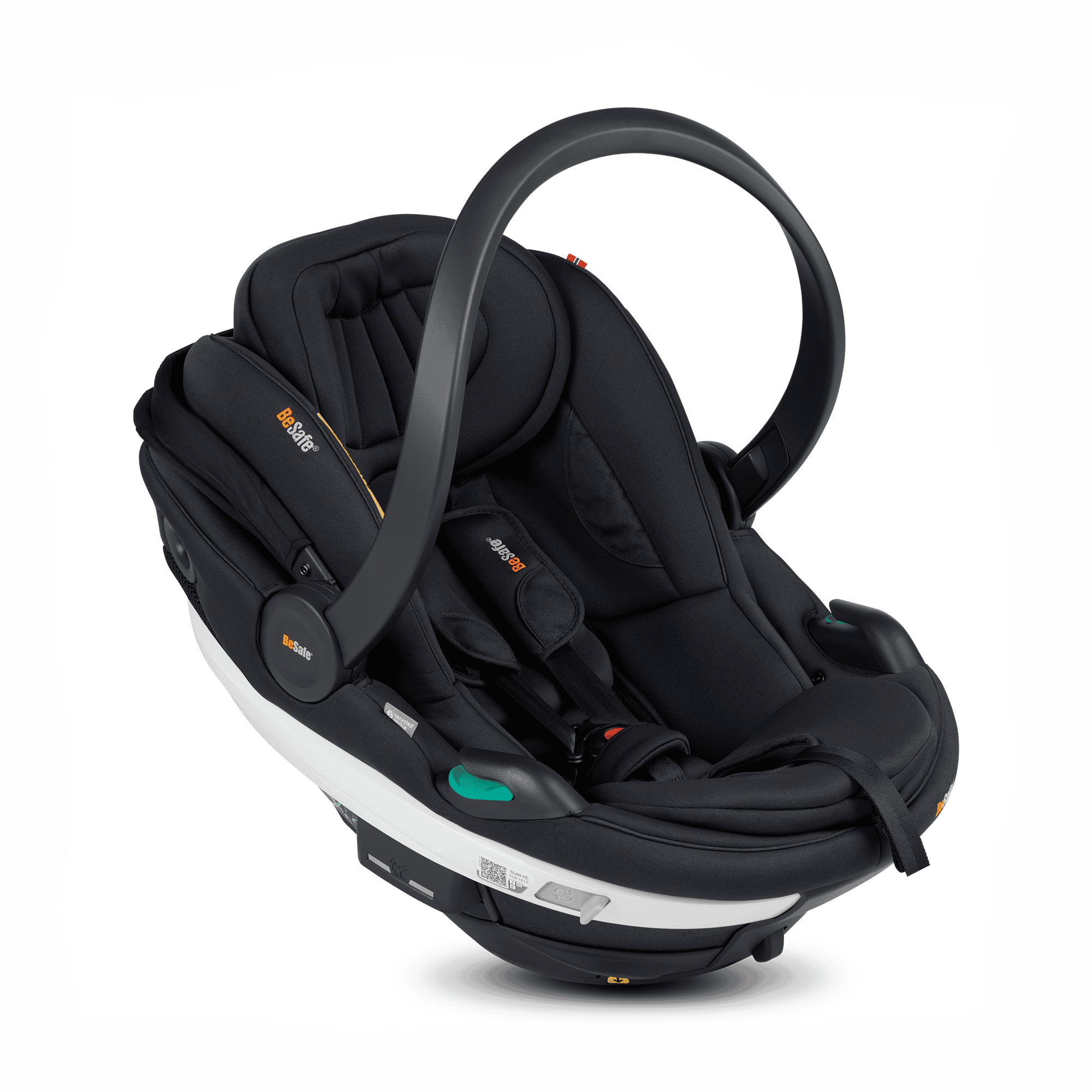 Babyschalen 0-13 kg, Gruppe 0+, BeSafe, Schwarz – Produktansicht