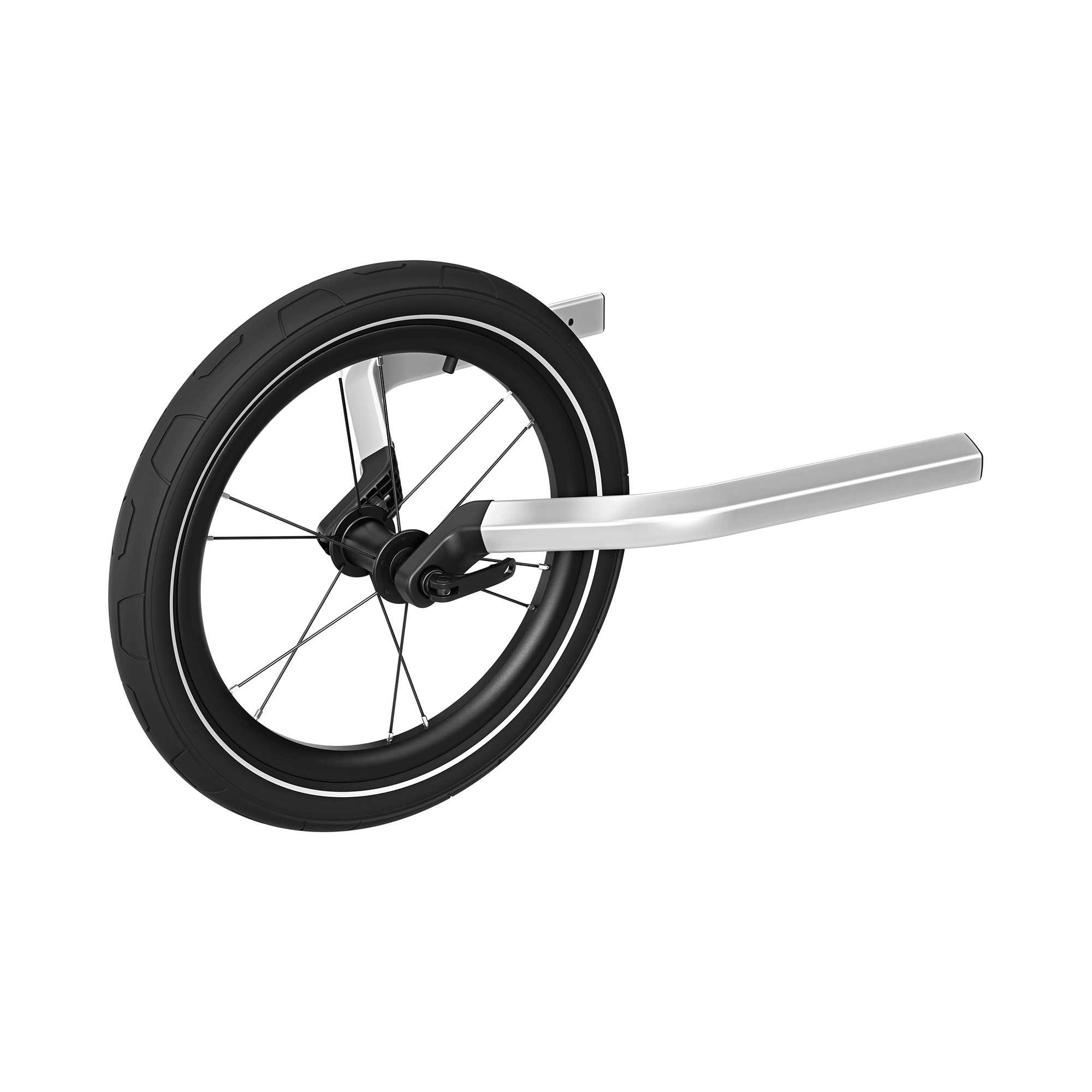 Fahrradanhänger Zubehör, THULE, Schwarz – Besonderheit: Jogging-Set für einen Multisport-Einzel-Anhänger
