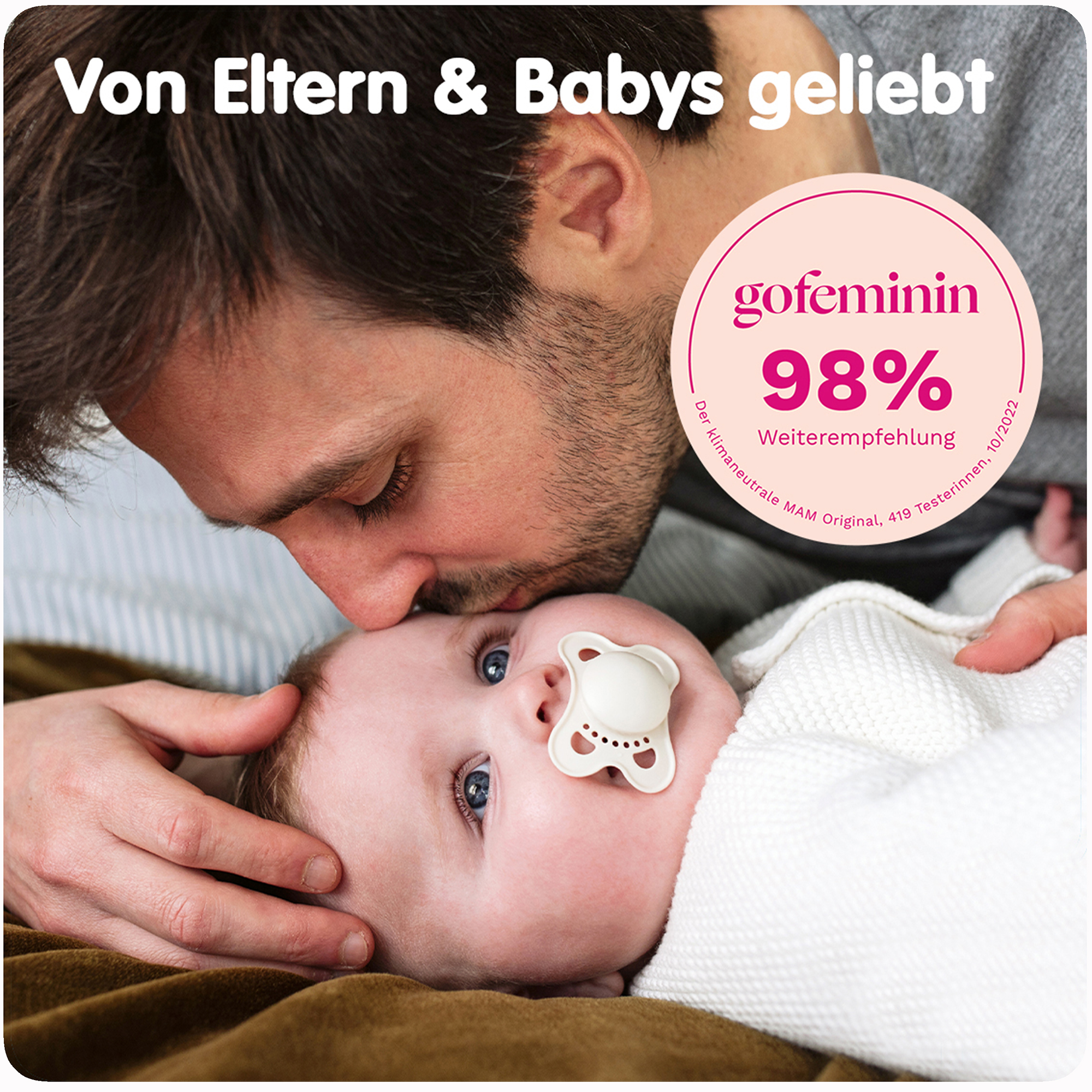Schnuller, MAM, Mehrfarbig – Besonderheit: inkl. praktischer Sterilisier- und Transportbox