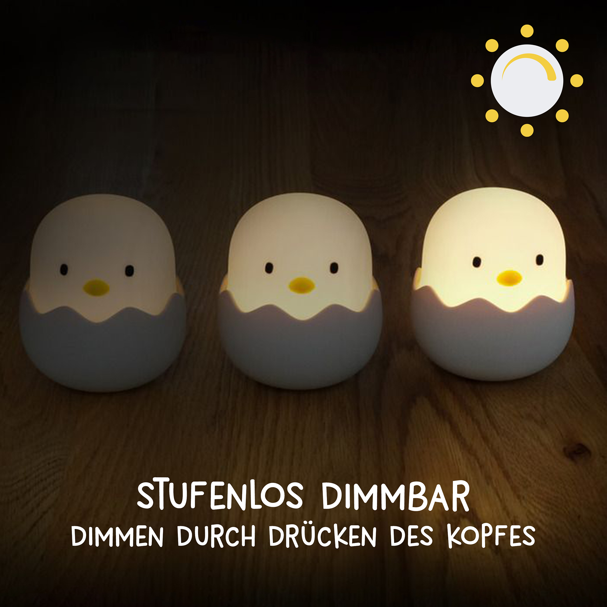 Nachtlichter, MegaLight, Beige – Produktansicht