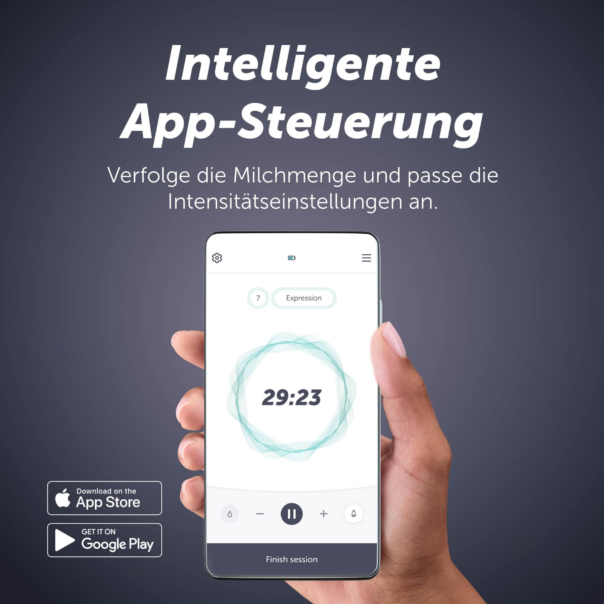 Milchpumpen, elvie, Transparent – Produktansicht